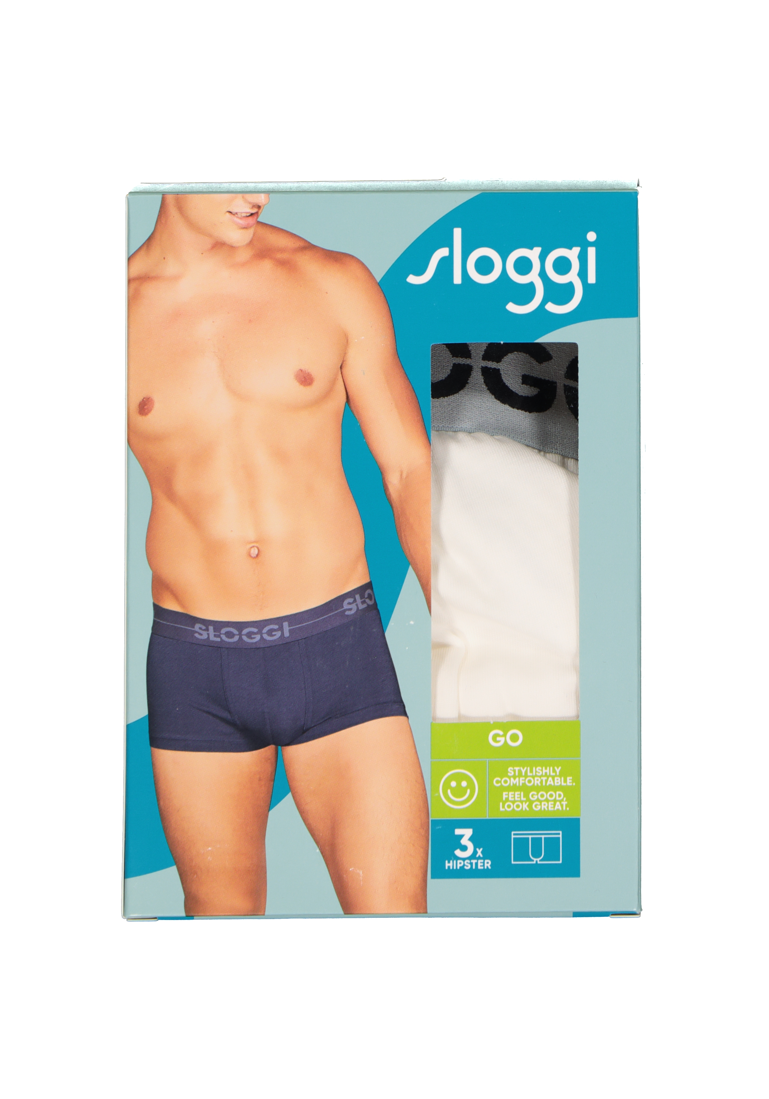 Sloggi Men GO Hipster, heren boxers (3-pack), wit