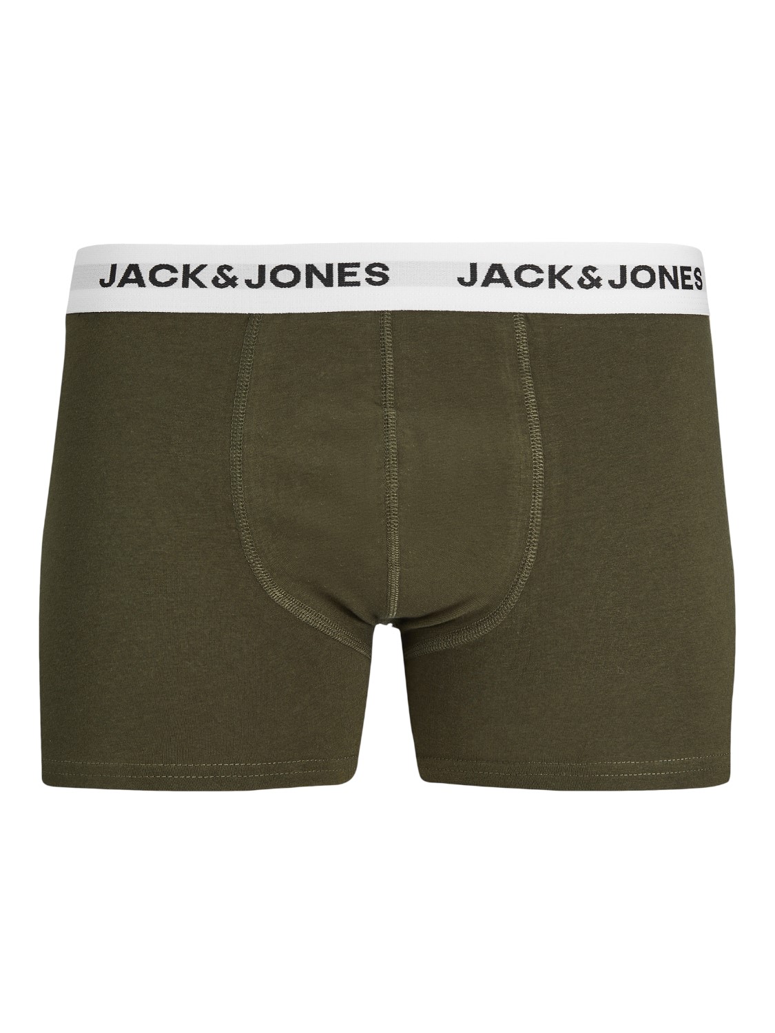 JACK & JONES Jacbasic trunks (5-pack), heren boxers normale lengte, groen, blauw, grijs en zwart