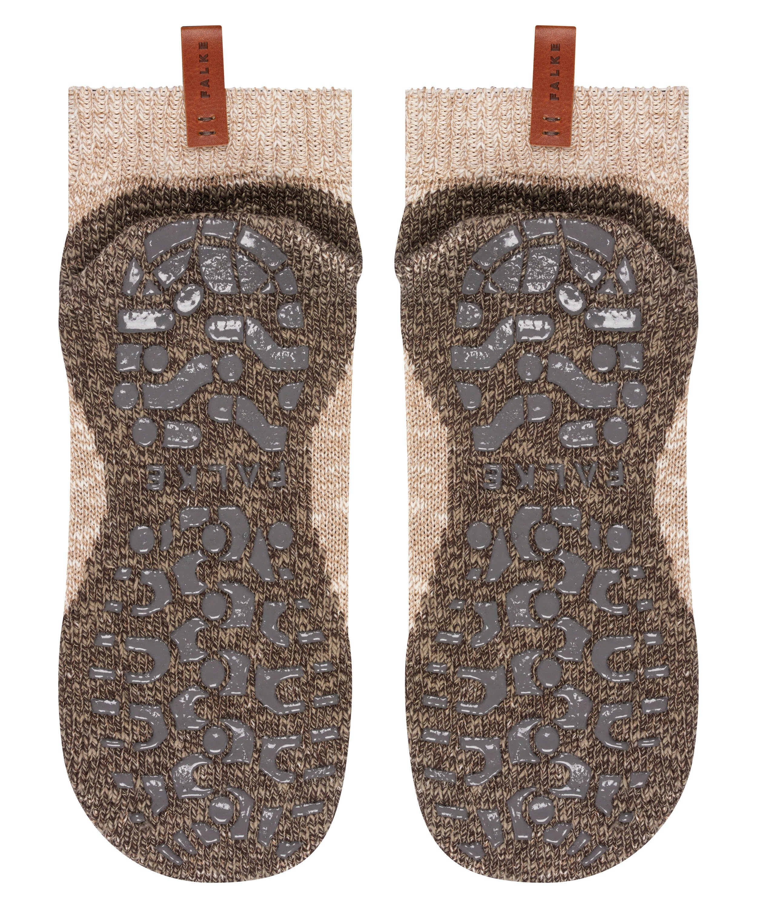 FALKE Lodge Homepads heren huissokken (laag model), beige (sesame)