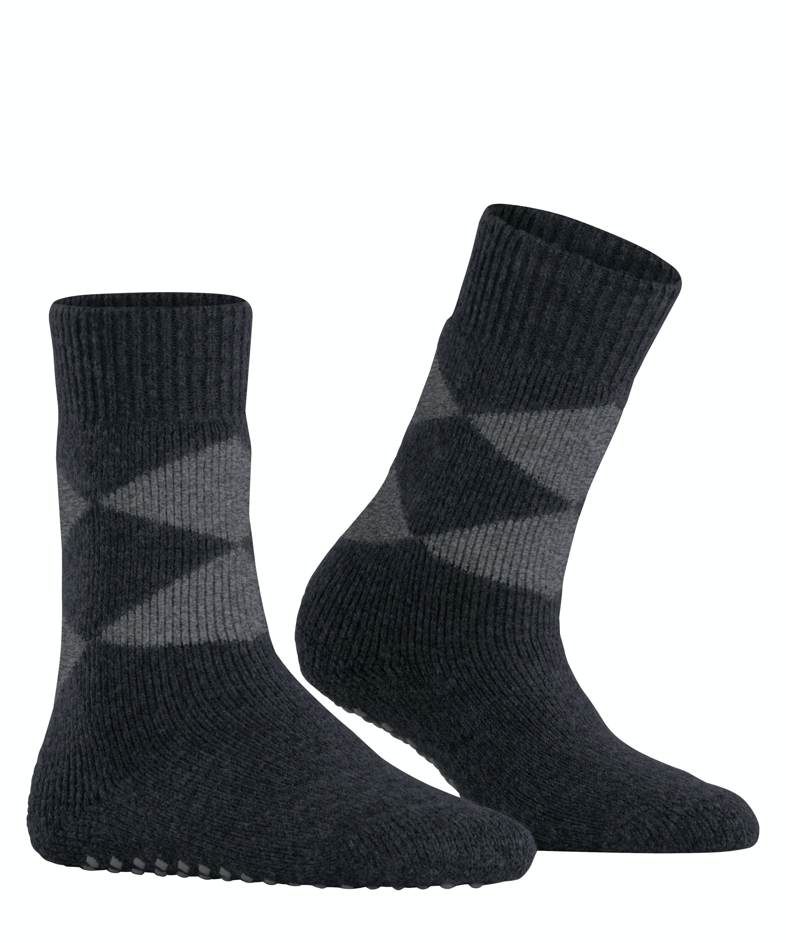 Burlington Cosy Argyle damessokken, zwart (black)