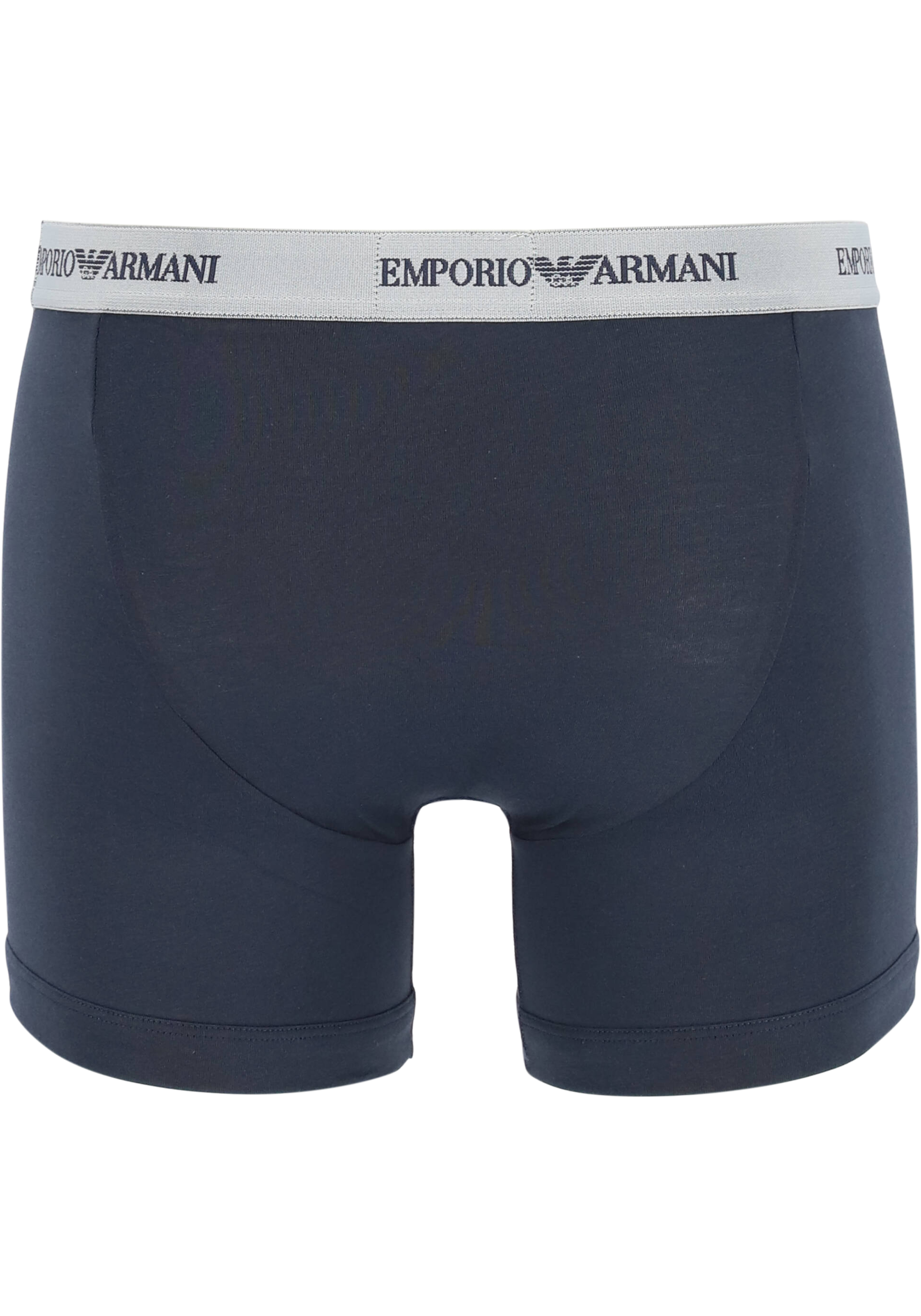 Emporio Armani Boxers Essential Core (2-pack), heren boxers normale lengte, blauw en grijs  