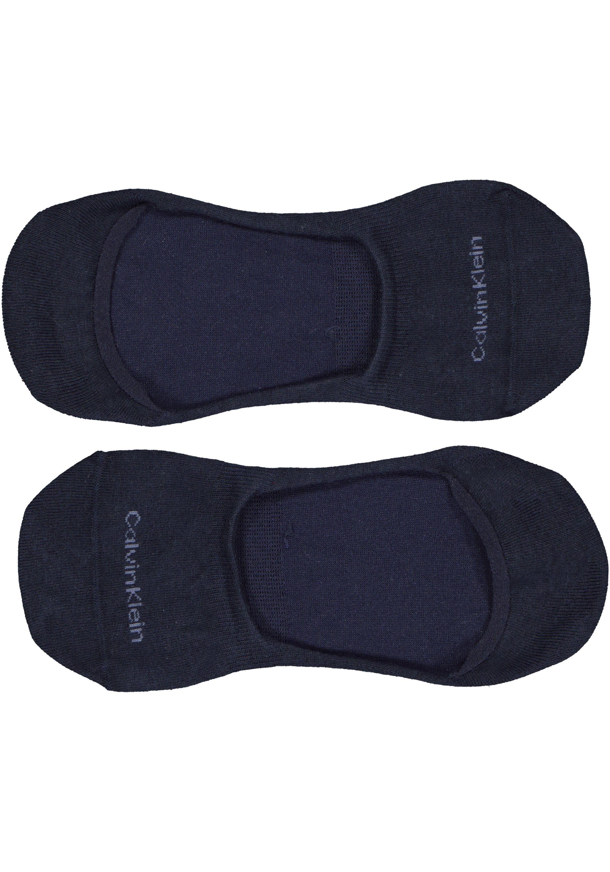 Calvin Klein Luca herensokken (2-pack), onzichtbare sneakersokken, navy en jeansblauw