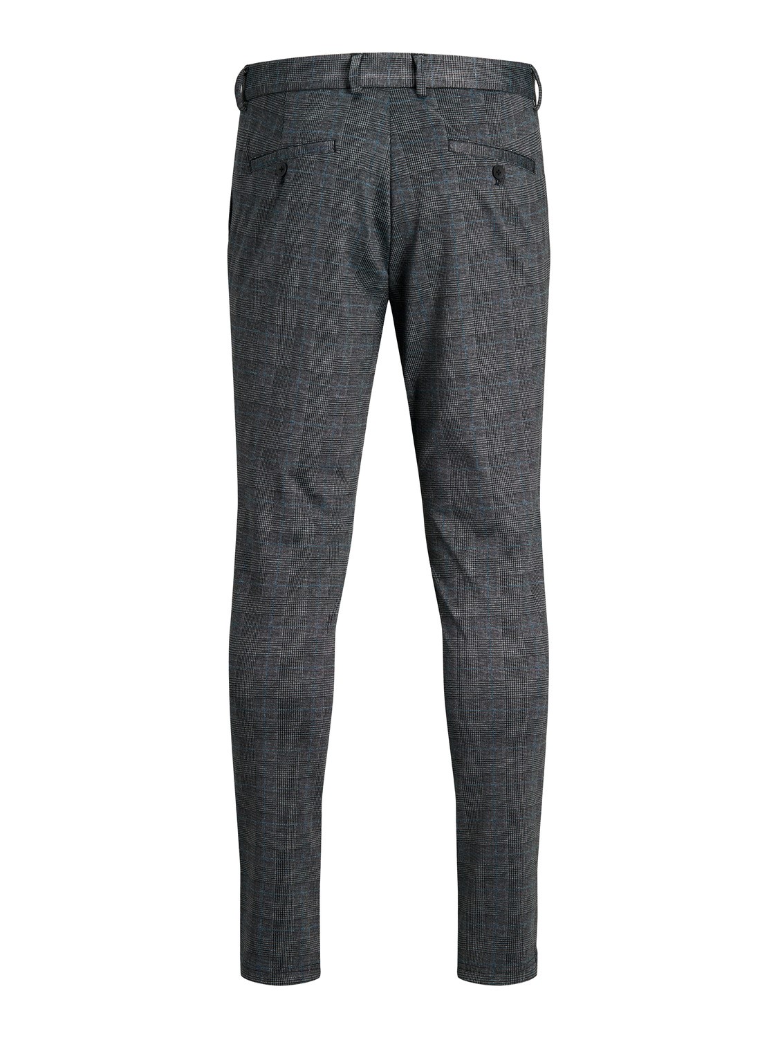 JACK & JONES Marco Phil Dg Check regular fit, heren chino, donkergrijs