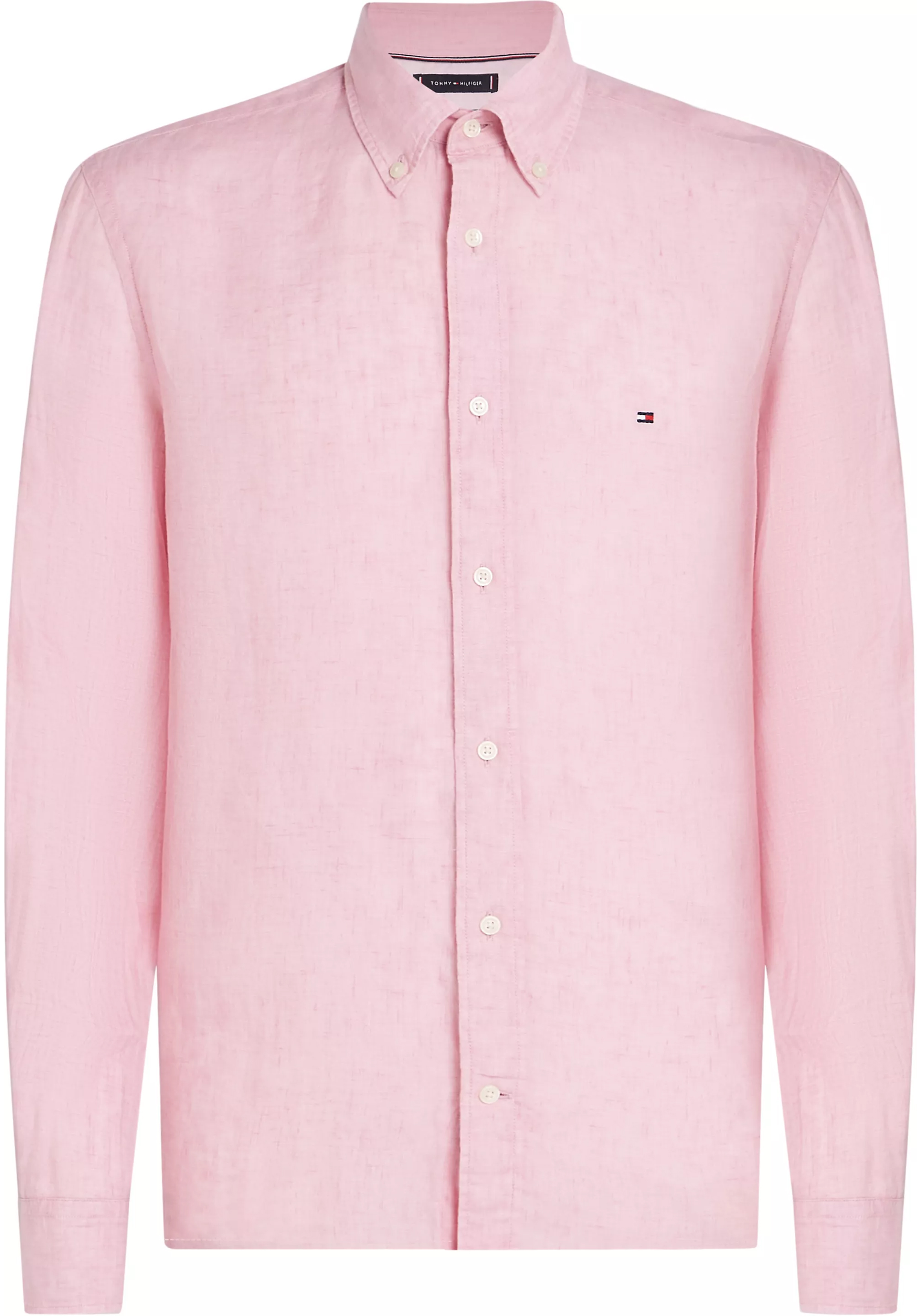 Tommy Hilfiger Pigment Dyed Regular Fit Shirt, popeline, roze