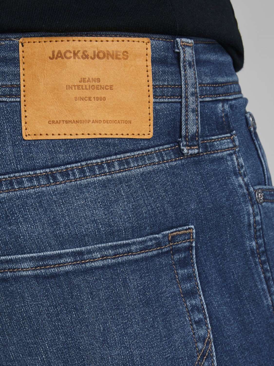 JACK & JONES Glenn Original slim fit, heren jeans, denimblauw