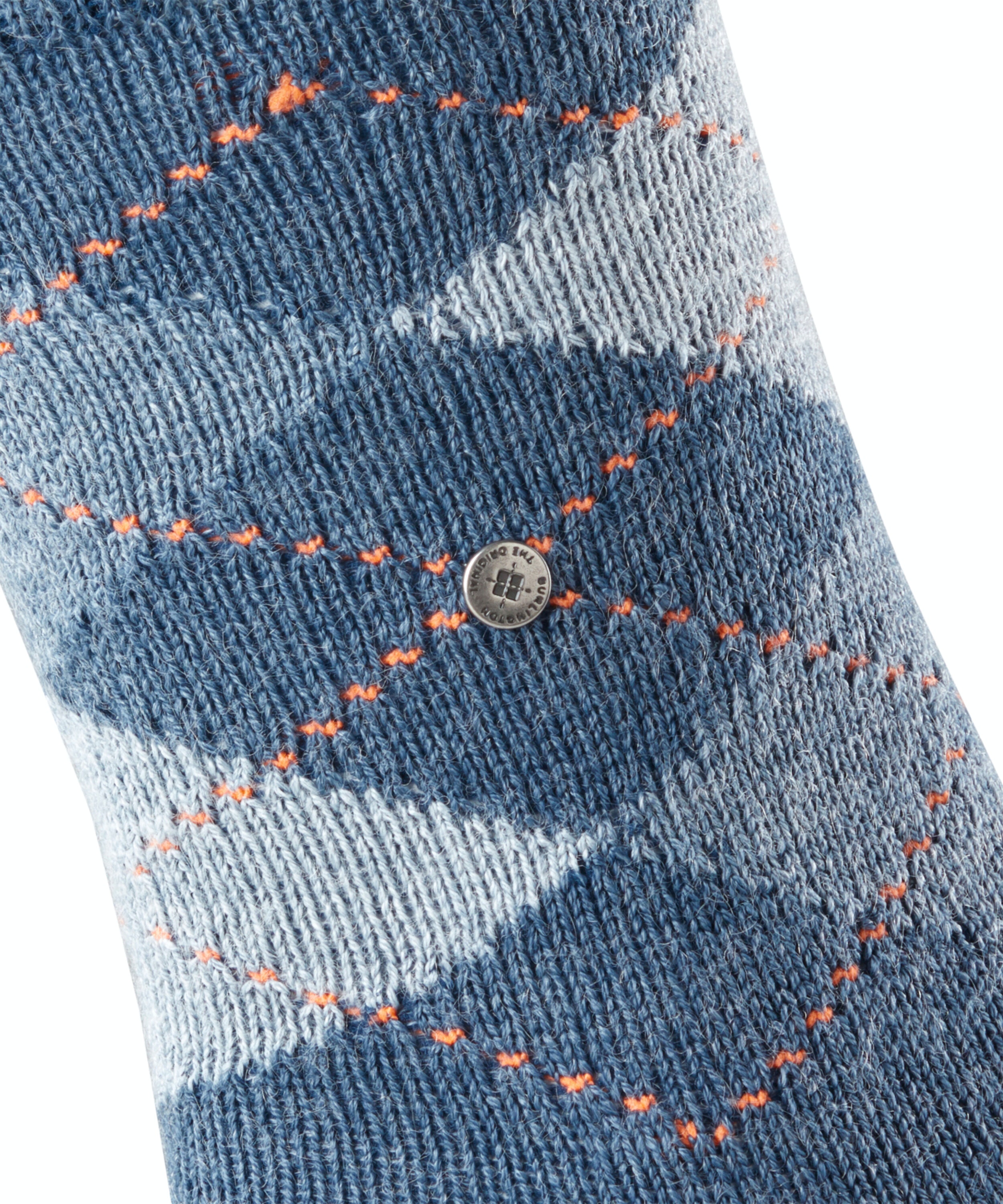 Burlington Preston herensokken, blauw (orion blue)