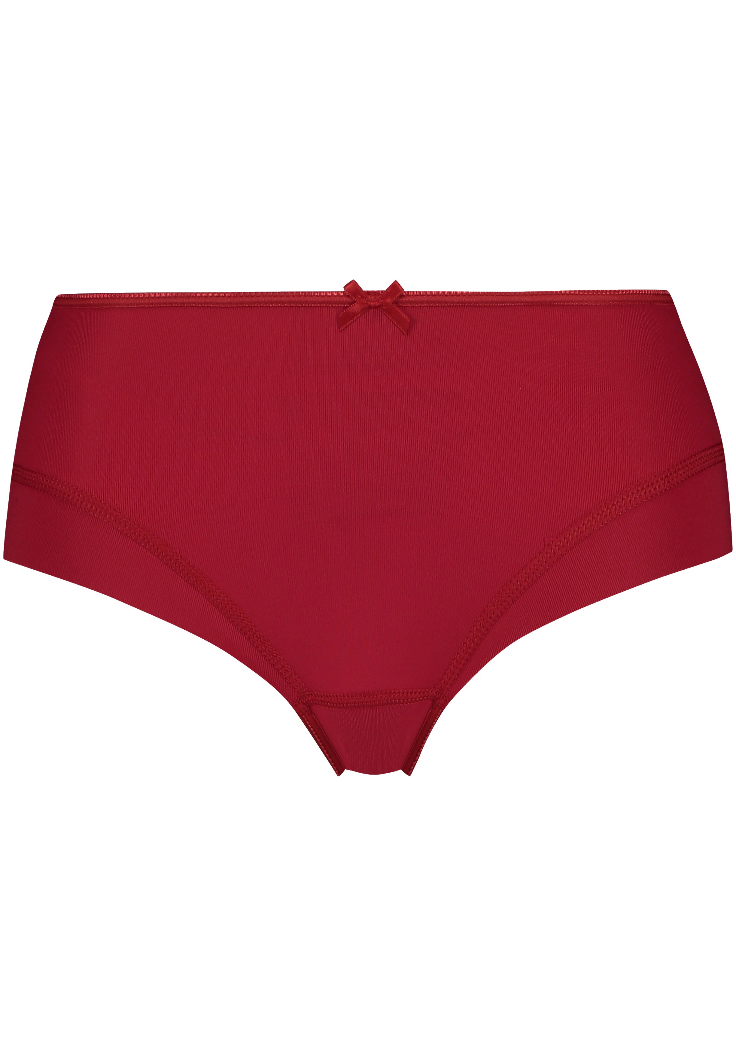 RJ Bodywear Pure Color dames midi brief, donkerrood