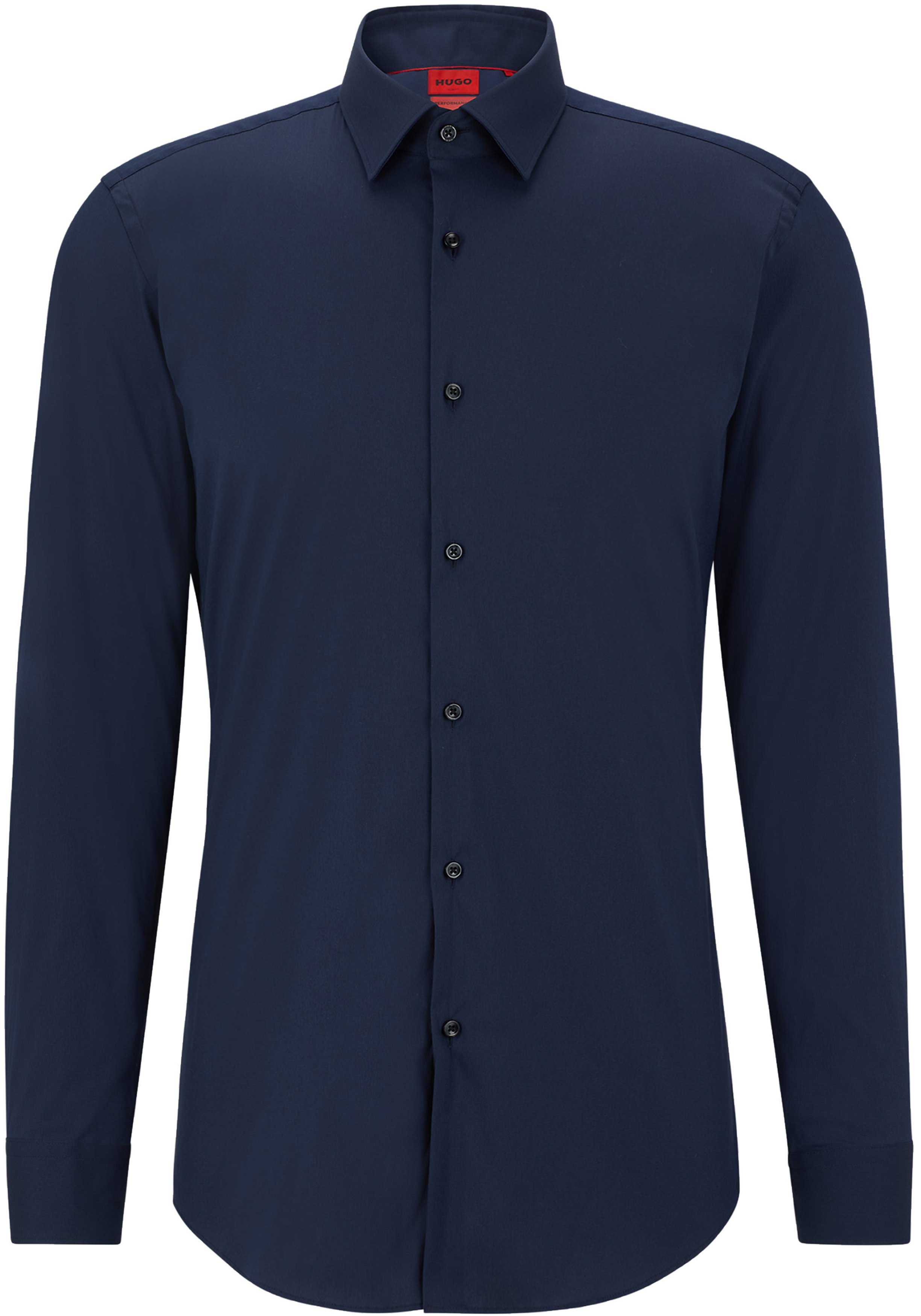 HUGO Kenno slim fit overhemd, popeline, blauw