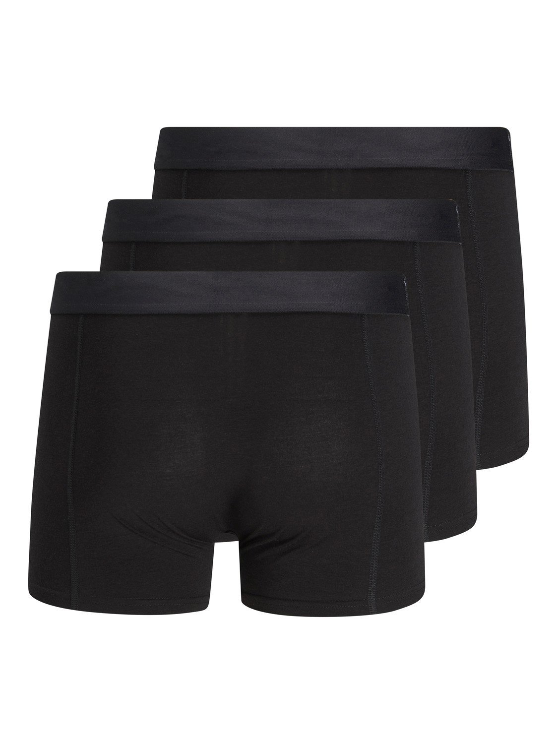 JACK & JONES Jacbasic bamboo trunks (3-pack), heren boxers normale lengte, zwart