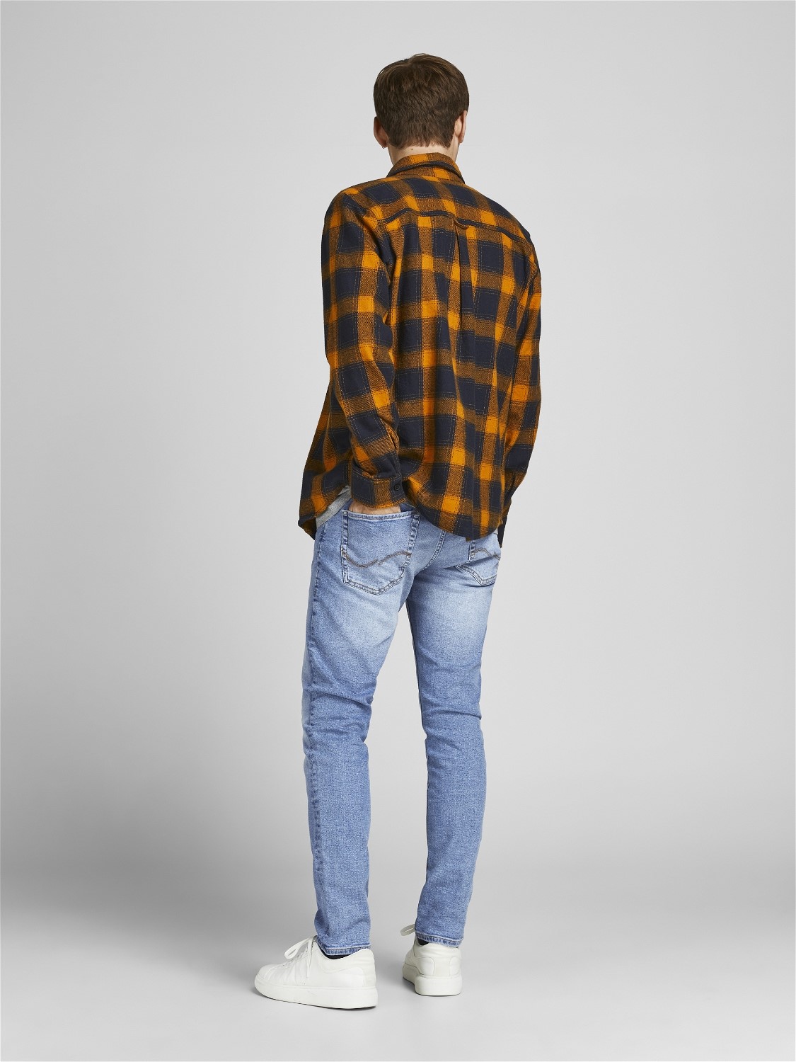 JACK & JONES Glenn Original loose fit, heren jeans, denimblauw