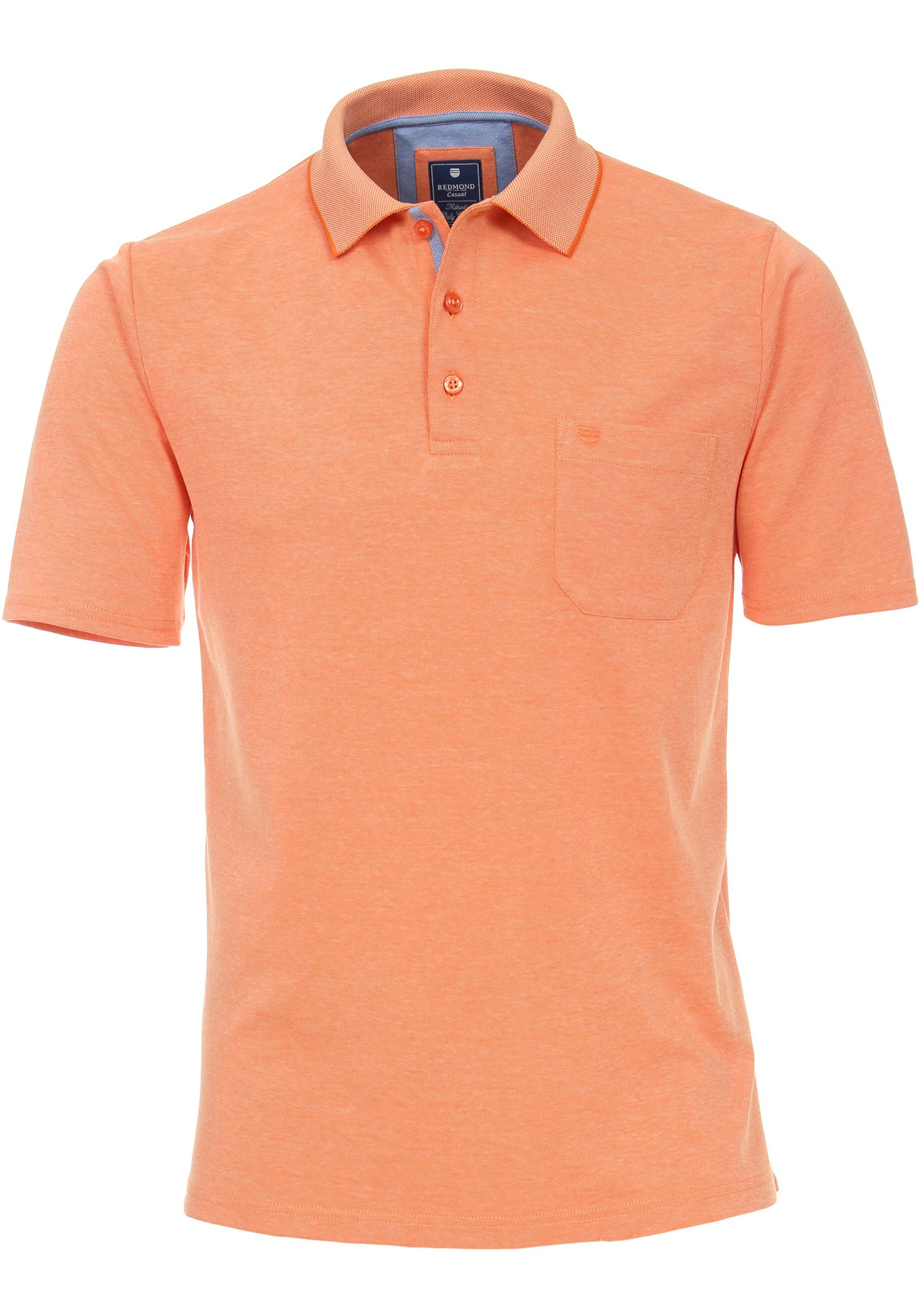 Redmond regular fit poloshirt, oranje melange