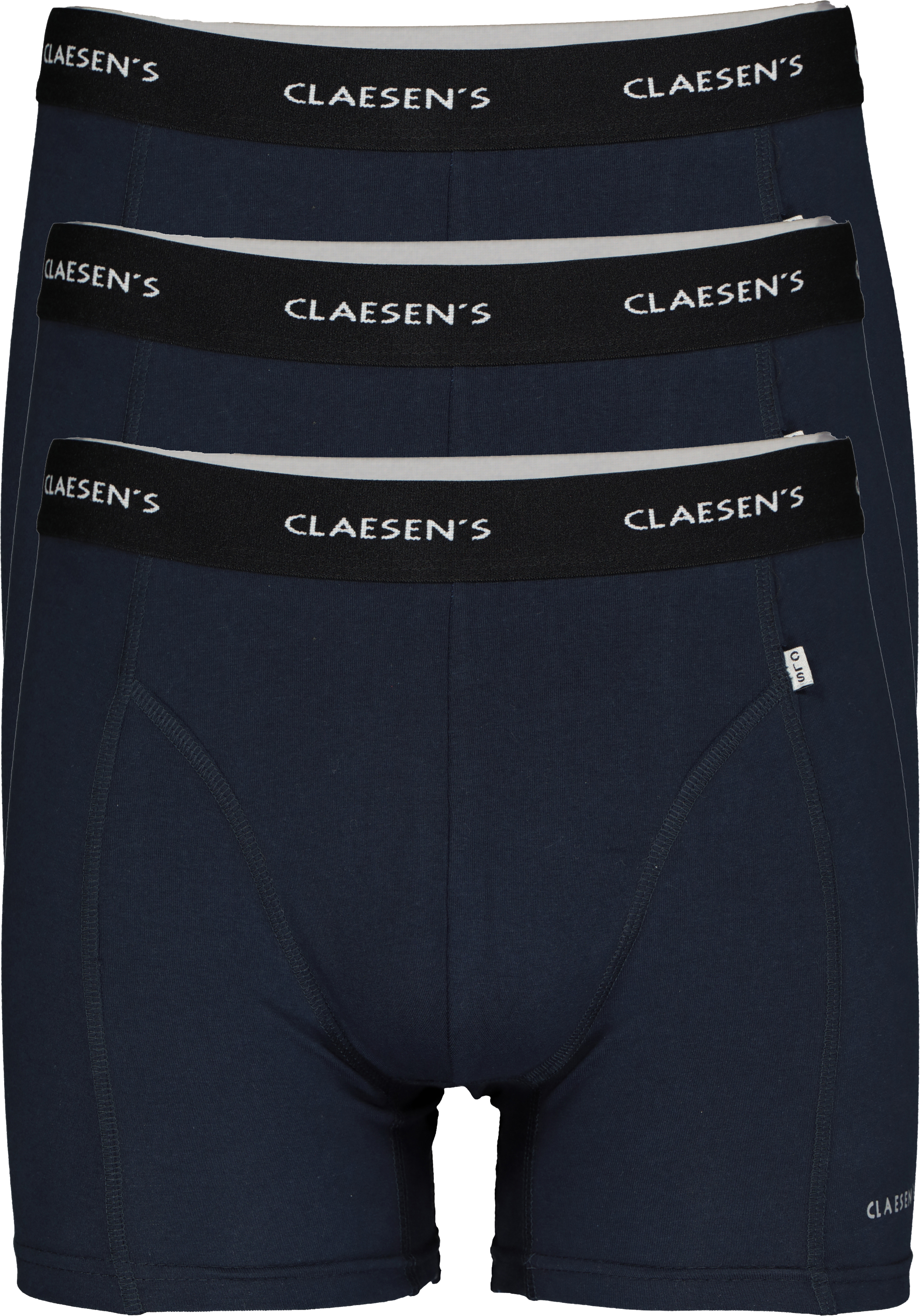 Claesen's Basics boxers (3-pack), heren boxers lang, blauw