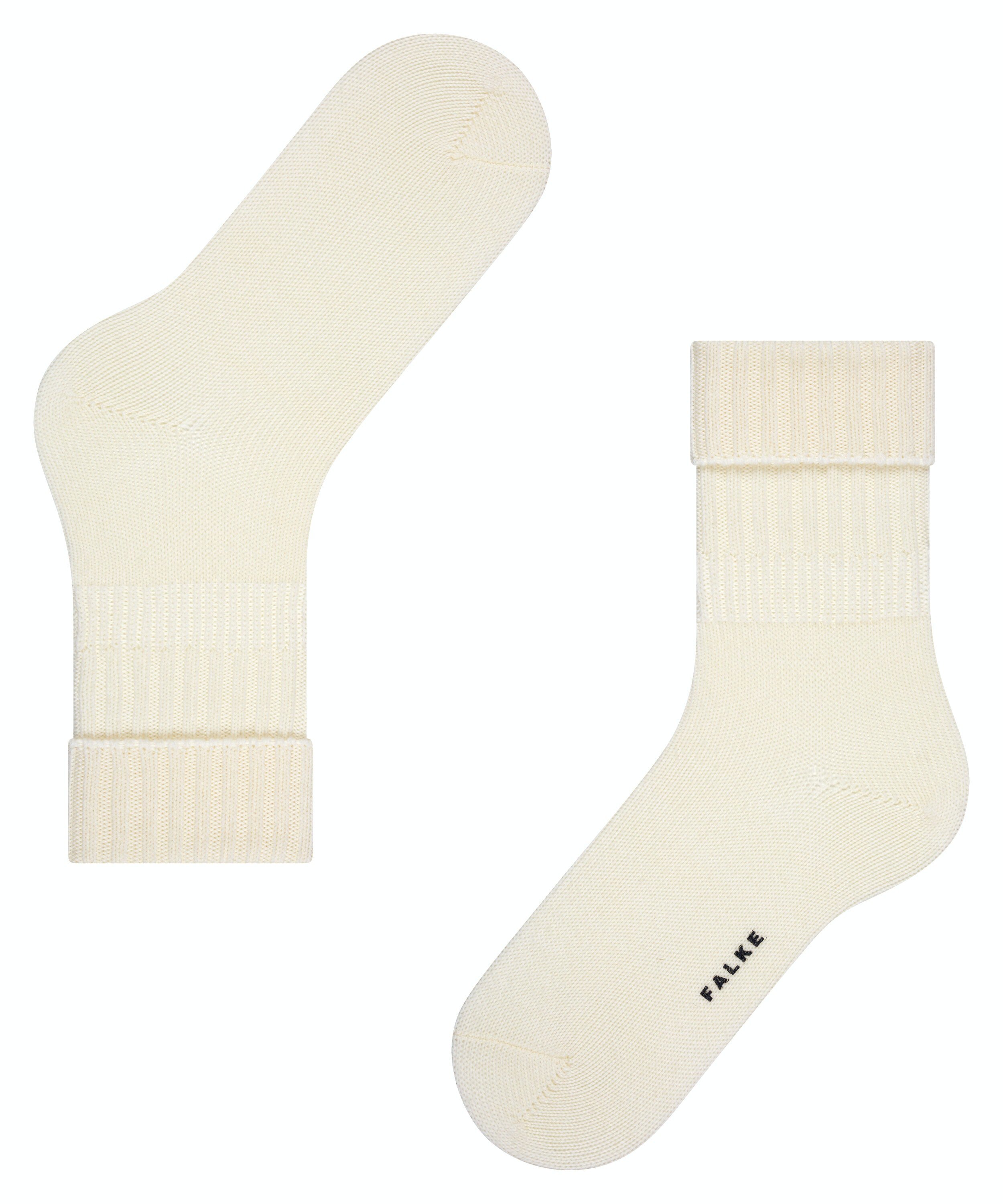 FALKE Striggings Rib damessokken, wit (woolwhite)