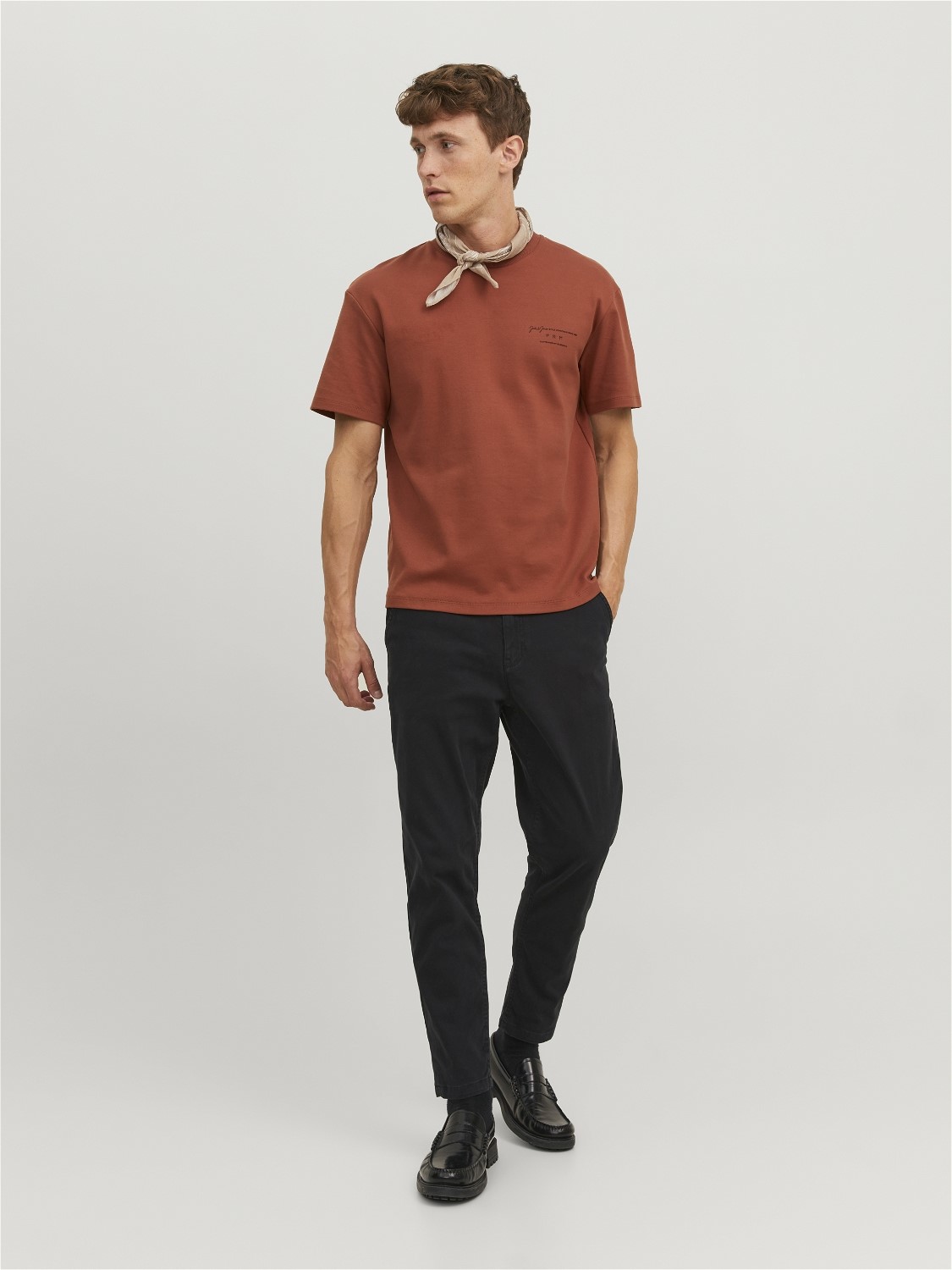 JACK & JONES Ace Harlow Chino loose fit, heren chino, zwart