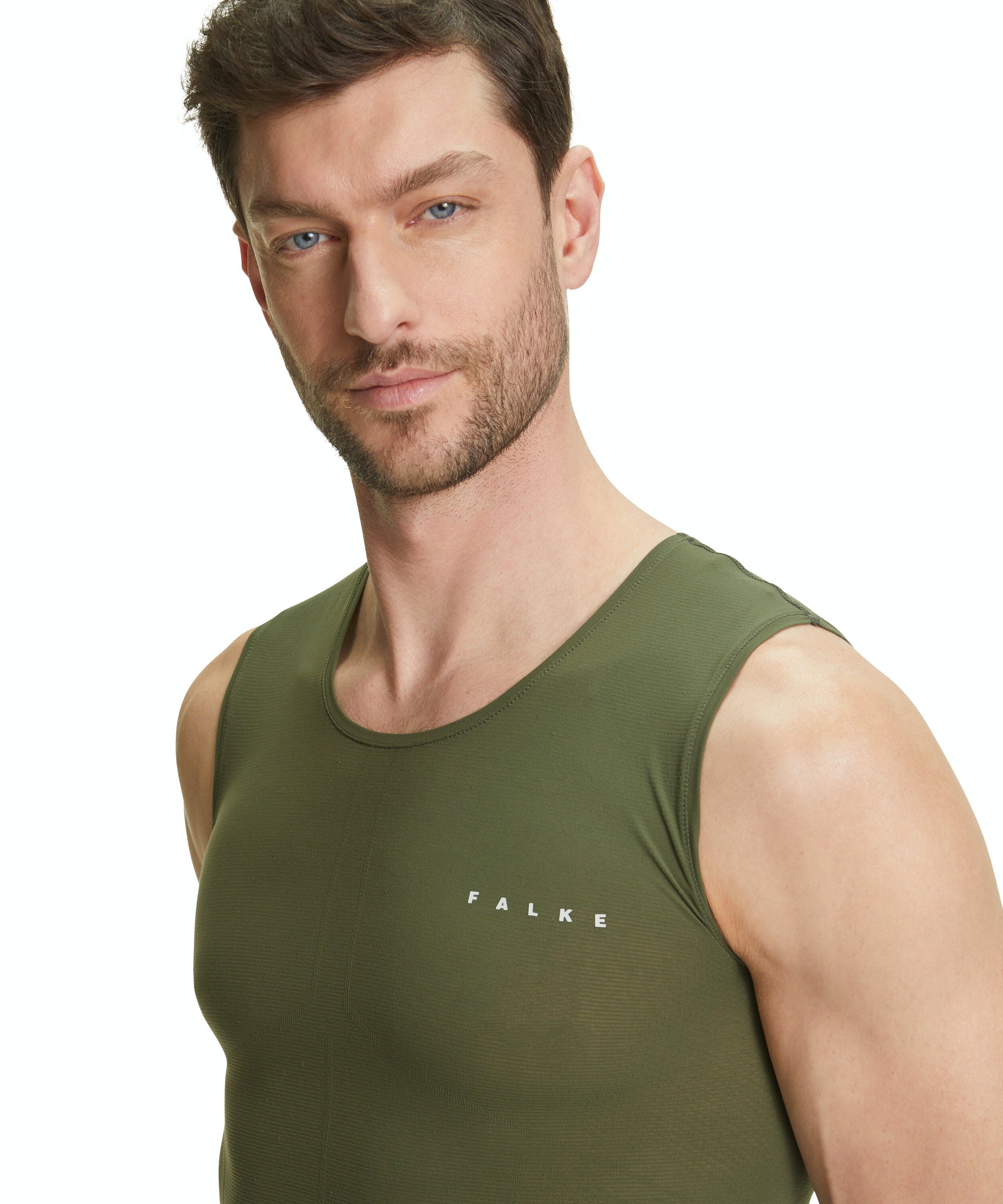 FALKE heren singlet Ultralight Cool, thermoshirt, groen (herb)