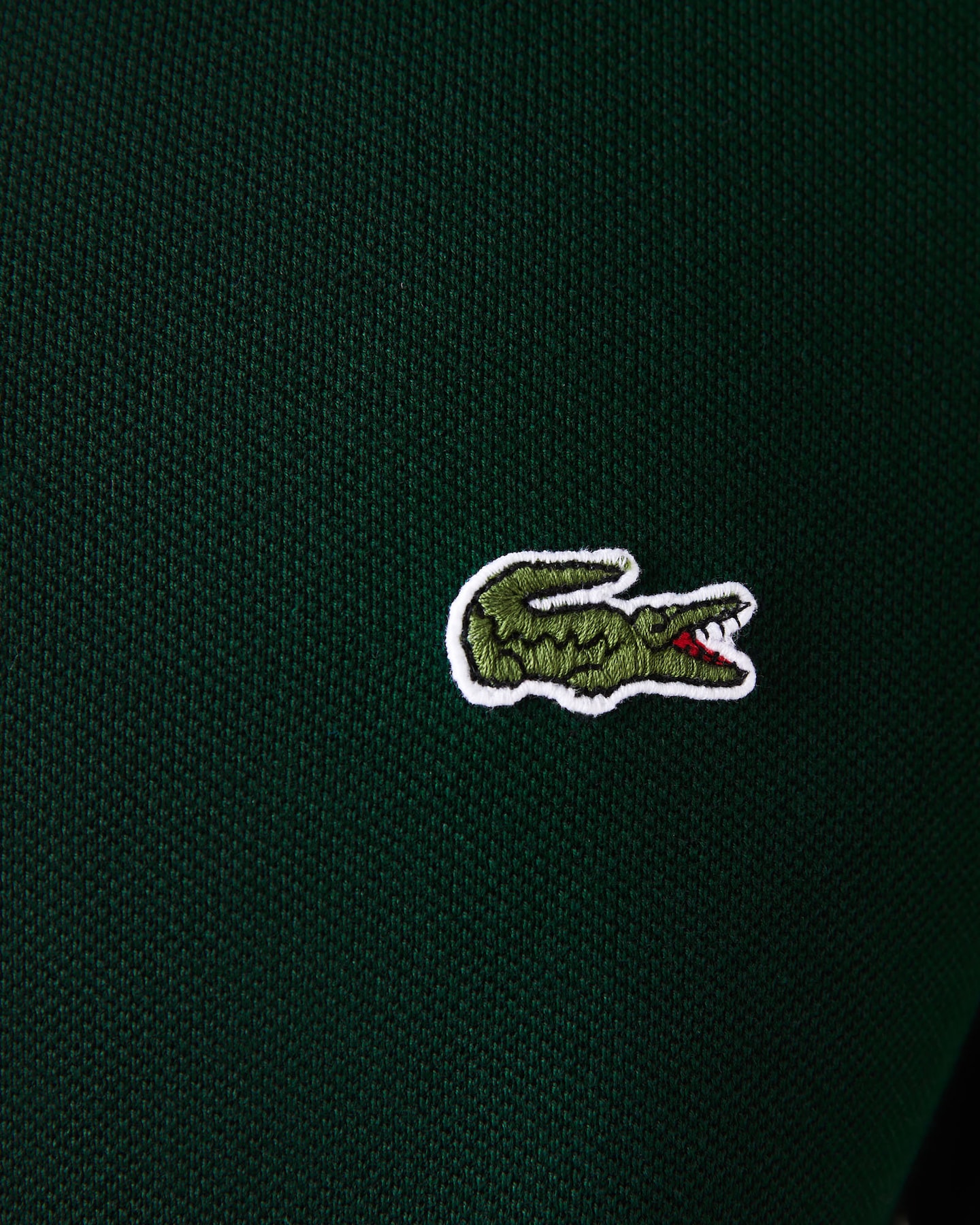 Lacoste Slim Fit polo lange mouw, sinople groen