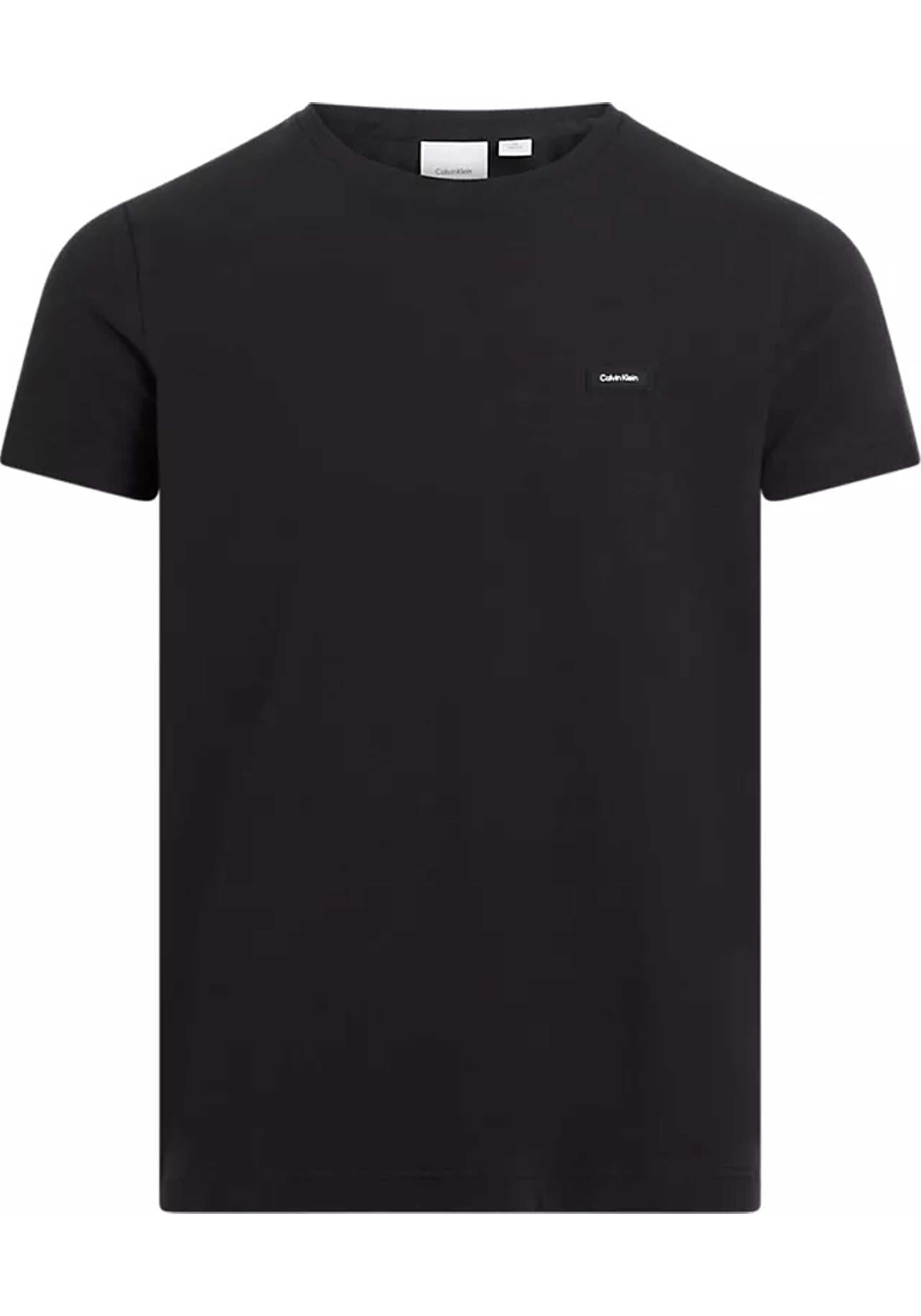 Calvin Klein Stretch Slim Fit T-shirt, heren T-shirt korte mouw O-hals, zwart