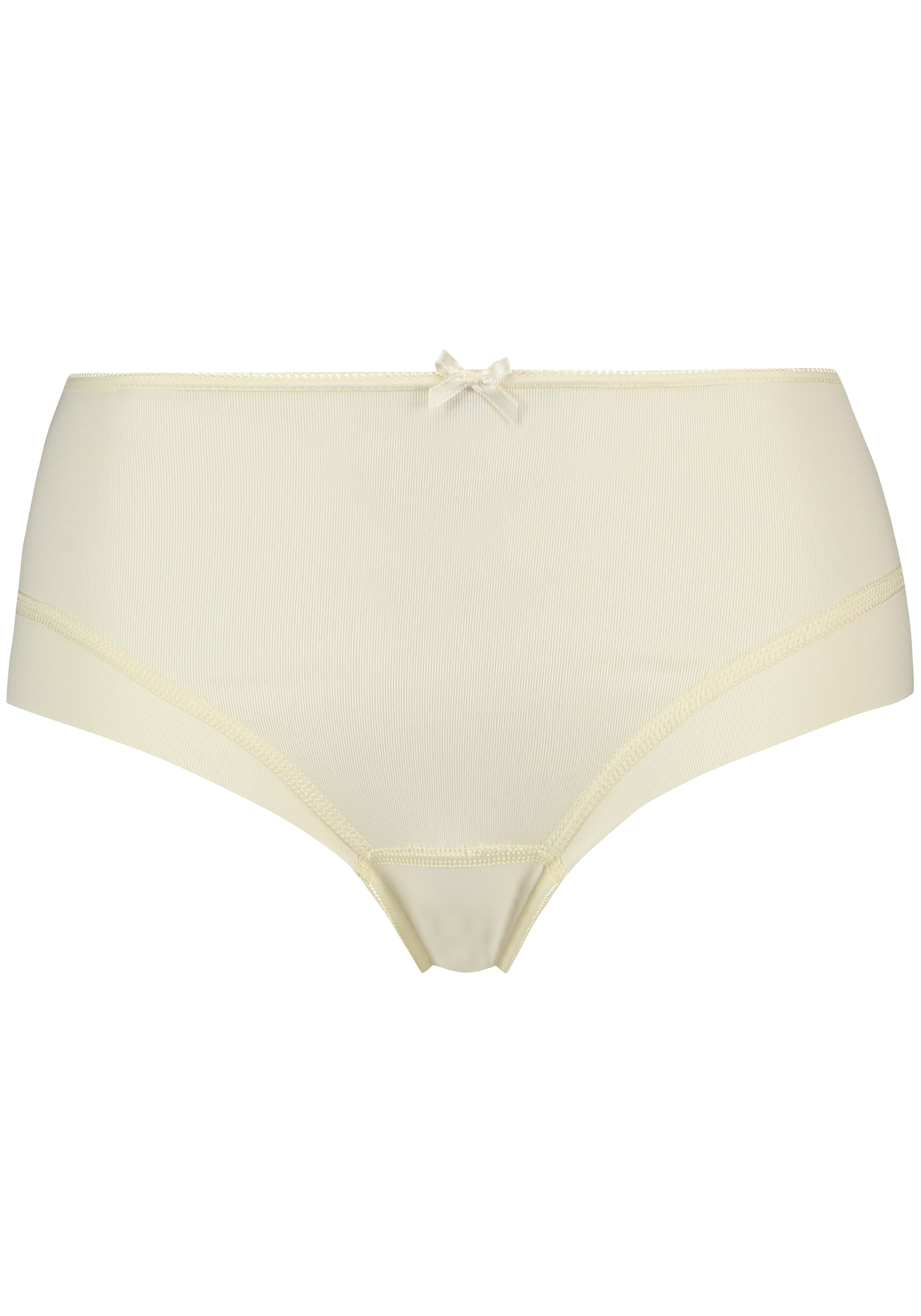 RJ Bodywear Pure Color dames midi brief, ivoor