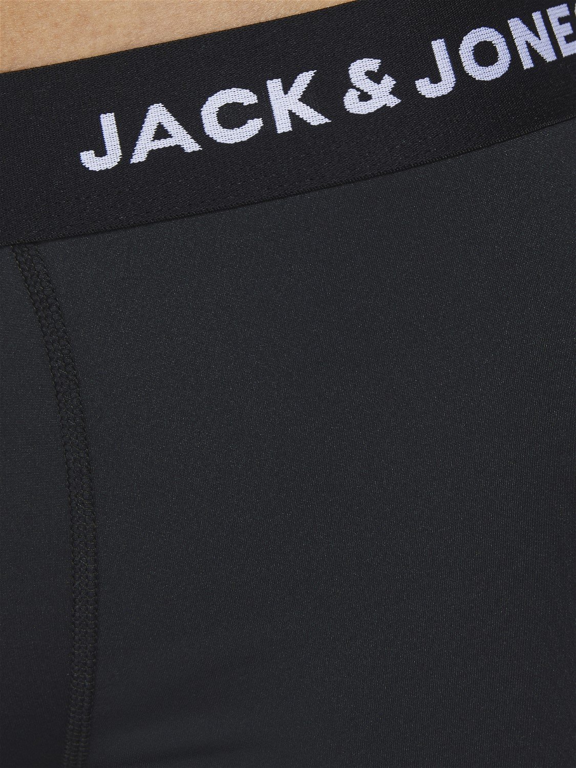 JACK & JONES Jacbase microfiber trunks (3-pack), heren boxers normale lengte, zwart