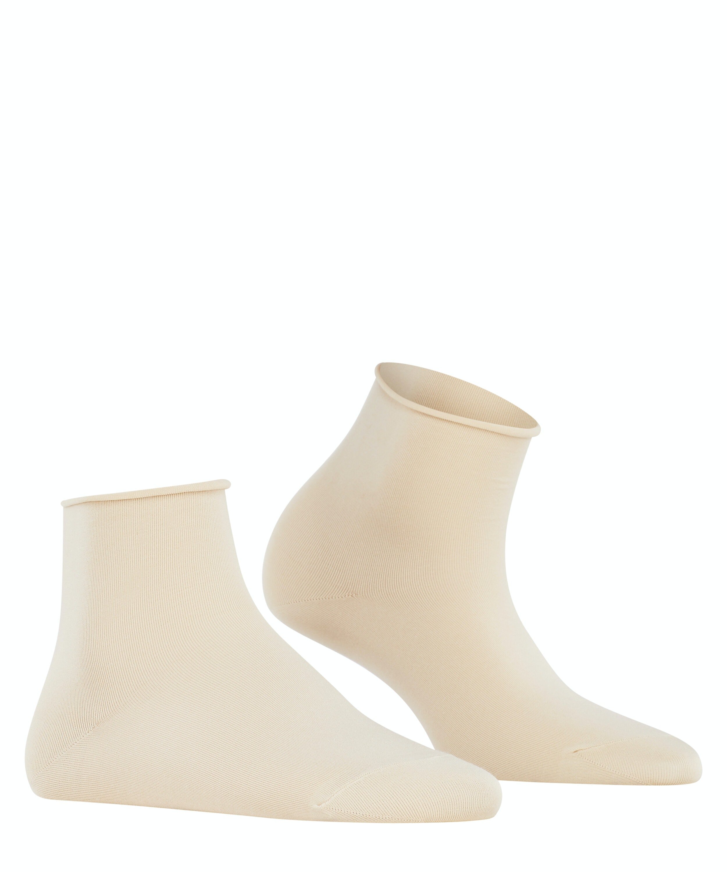 FALKE Cotton Touch damessokken kort, creme (cream)