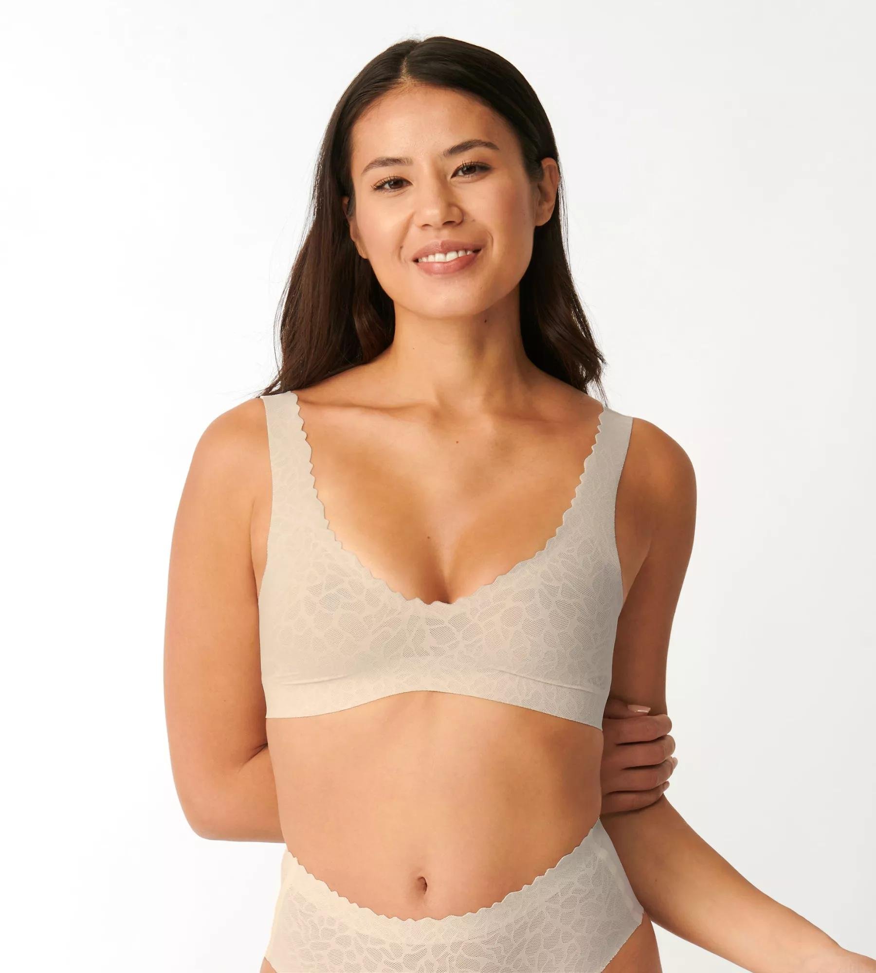 Sloggi Women ZERO Feel Lace 2.0 Bralette, bralette, beige