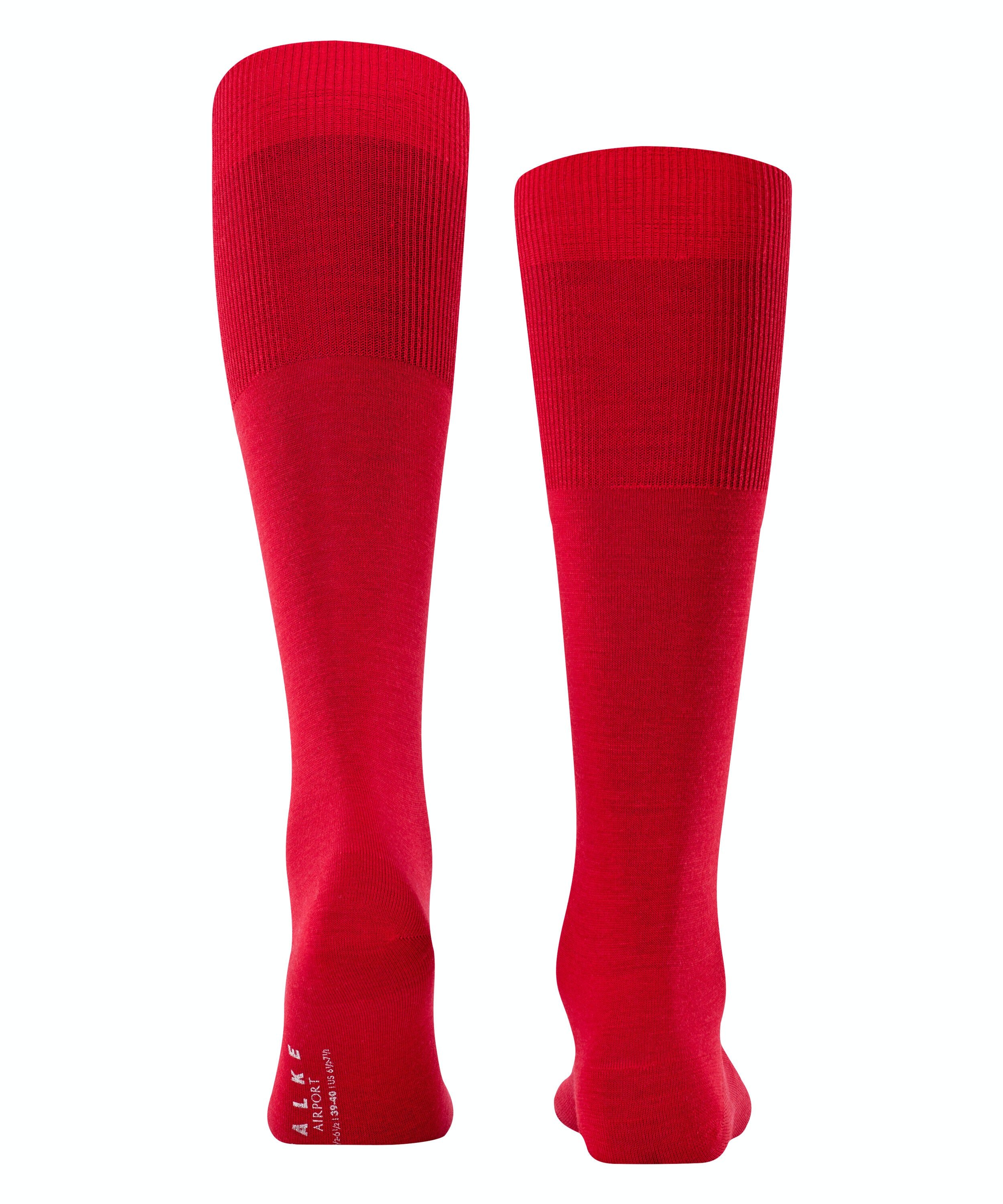 FALKE Airport heren kniekousen, rood (scarlet)