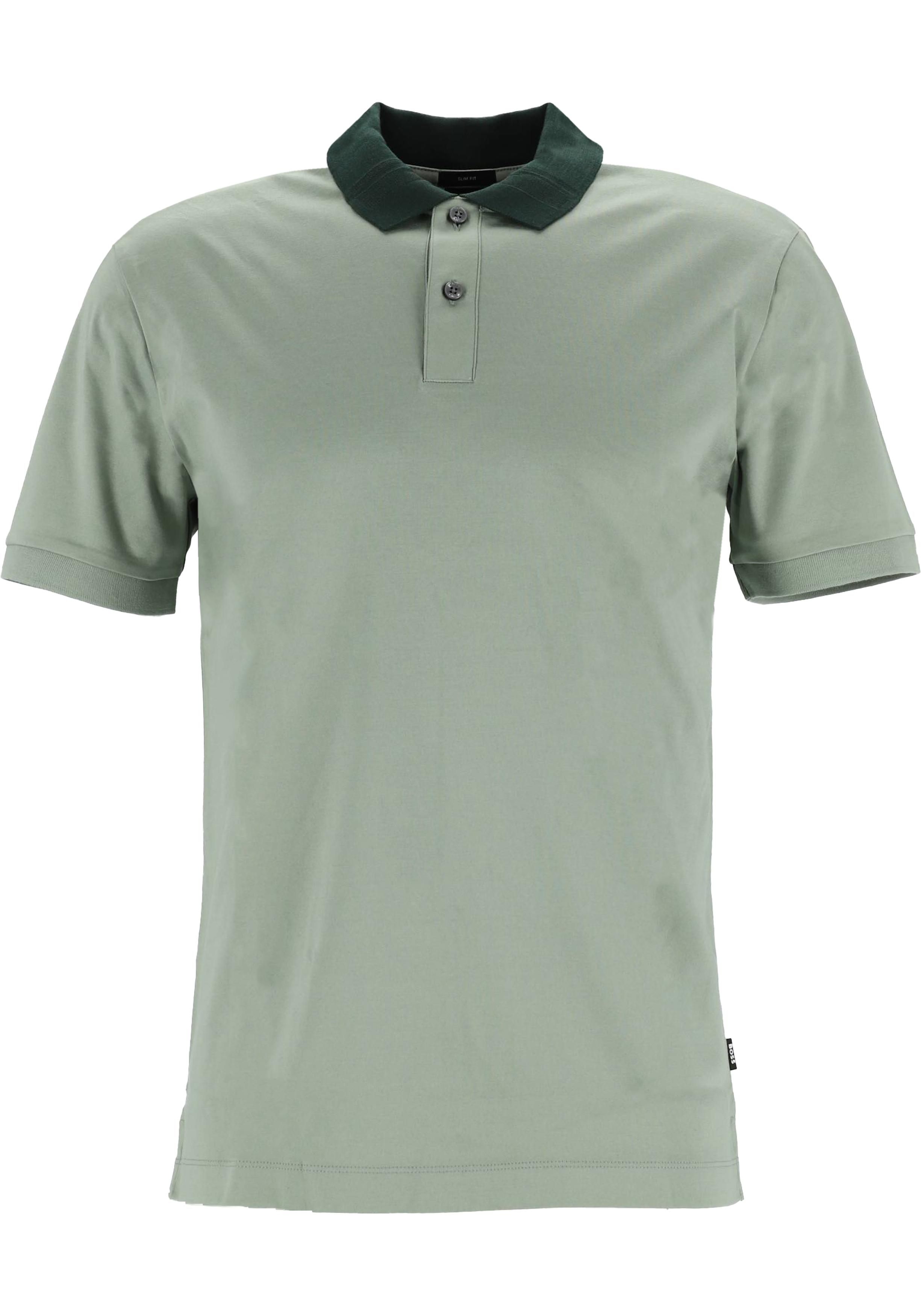 BOSS Phillipson slim fit heren polo, pique, lichtgroen