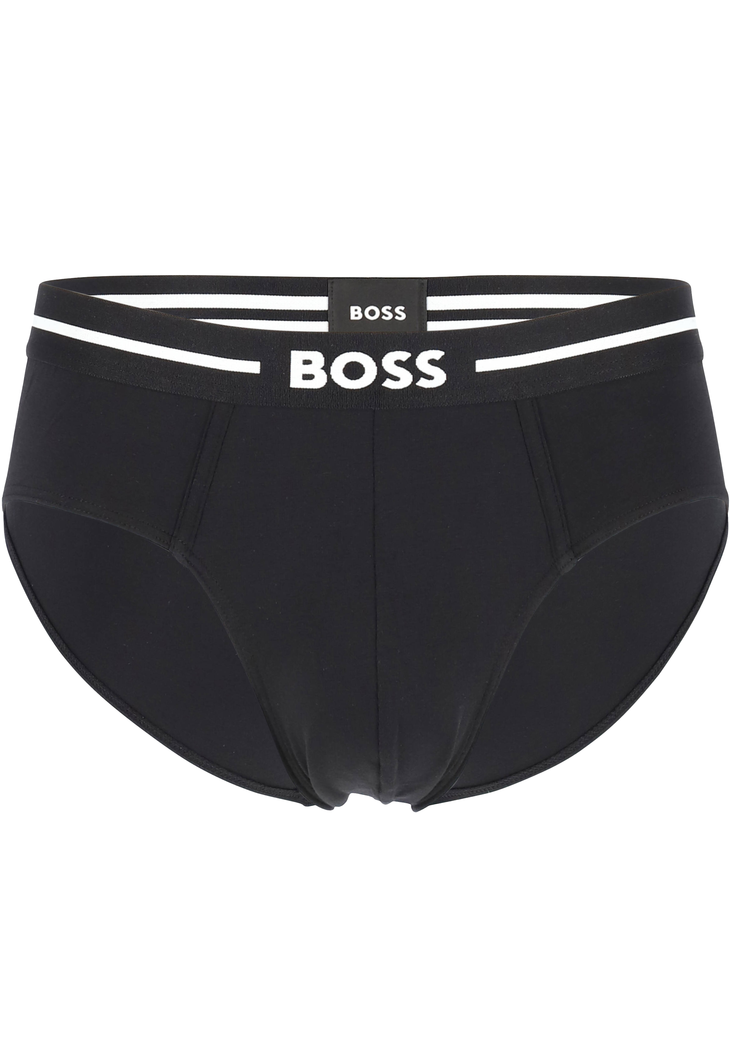 HUGO BOSS Bold hipster briefs (3-pack), heren slips, zwart