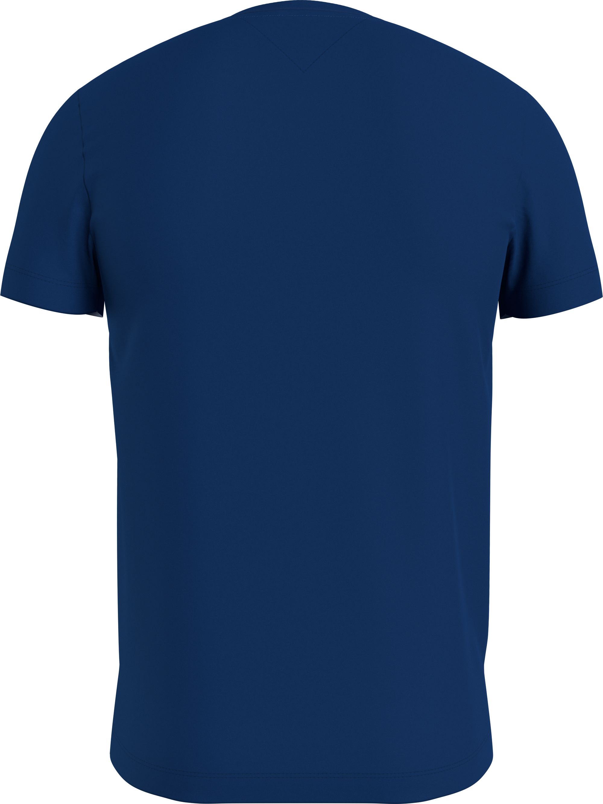 Tommy Hilfiger Stretch Slim Fit Tee, heren T-shirt korte mouw O-hals, donker kobaltblauw