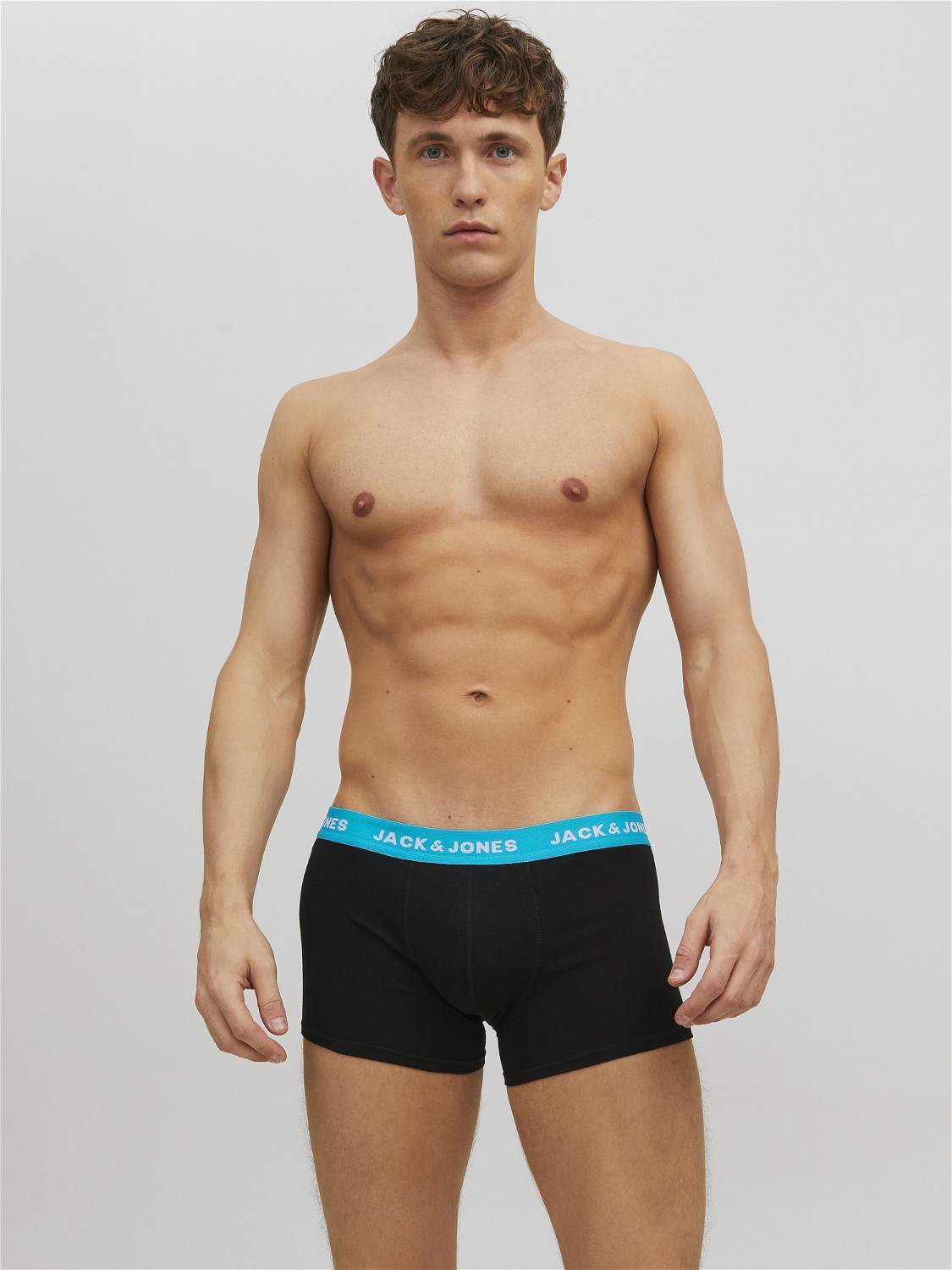 JACK & JONES Jacrich trunks (2-pack), heren boxers normale lengte, blauw