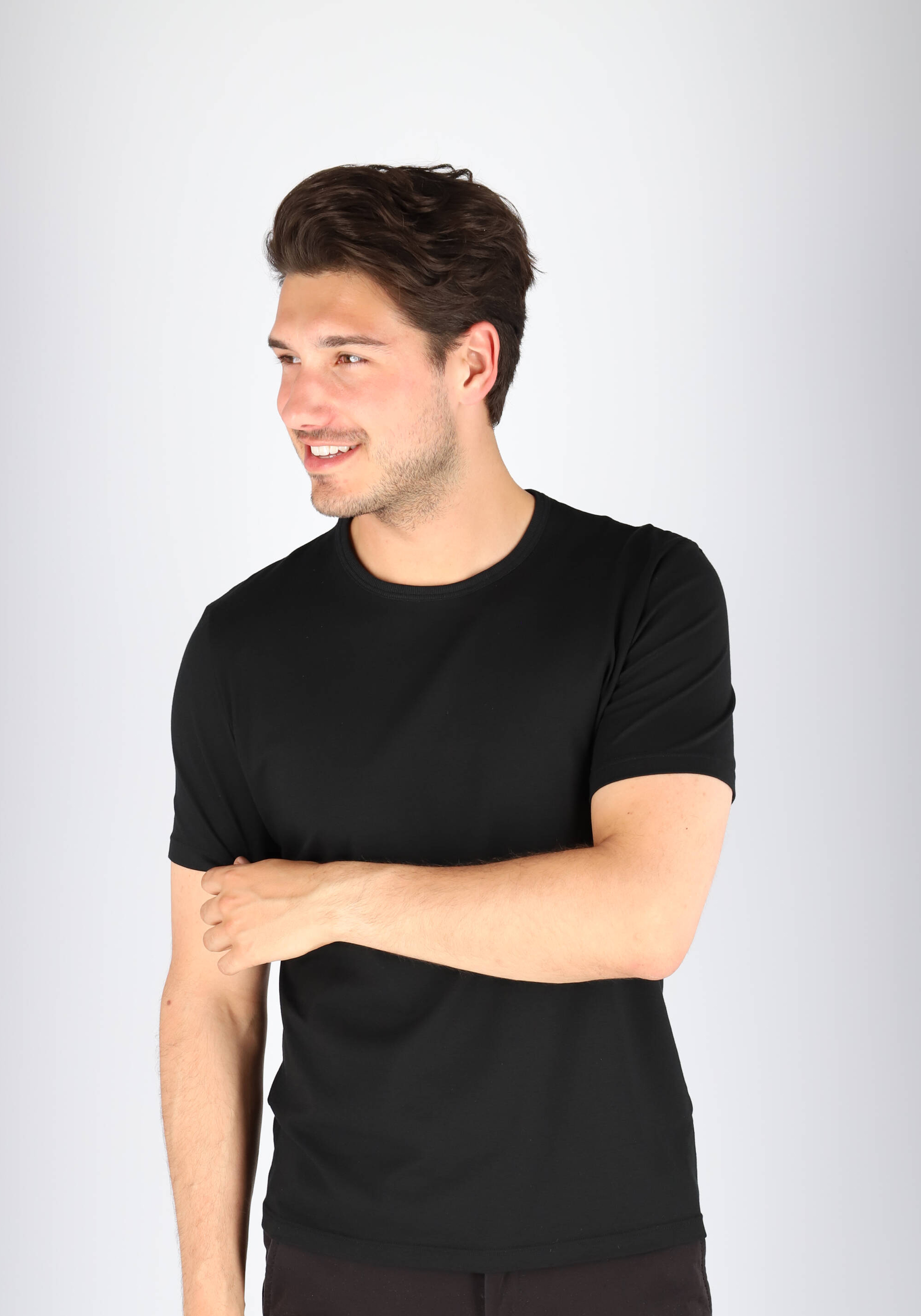 Sloggi Men GO Shirt O-Neck Regular Fit, heren T-shirt (1-pack), zwart