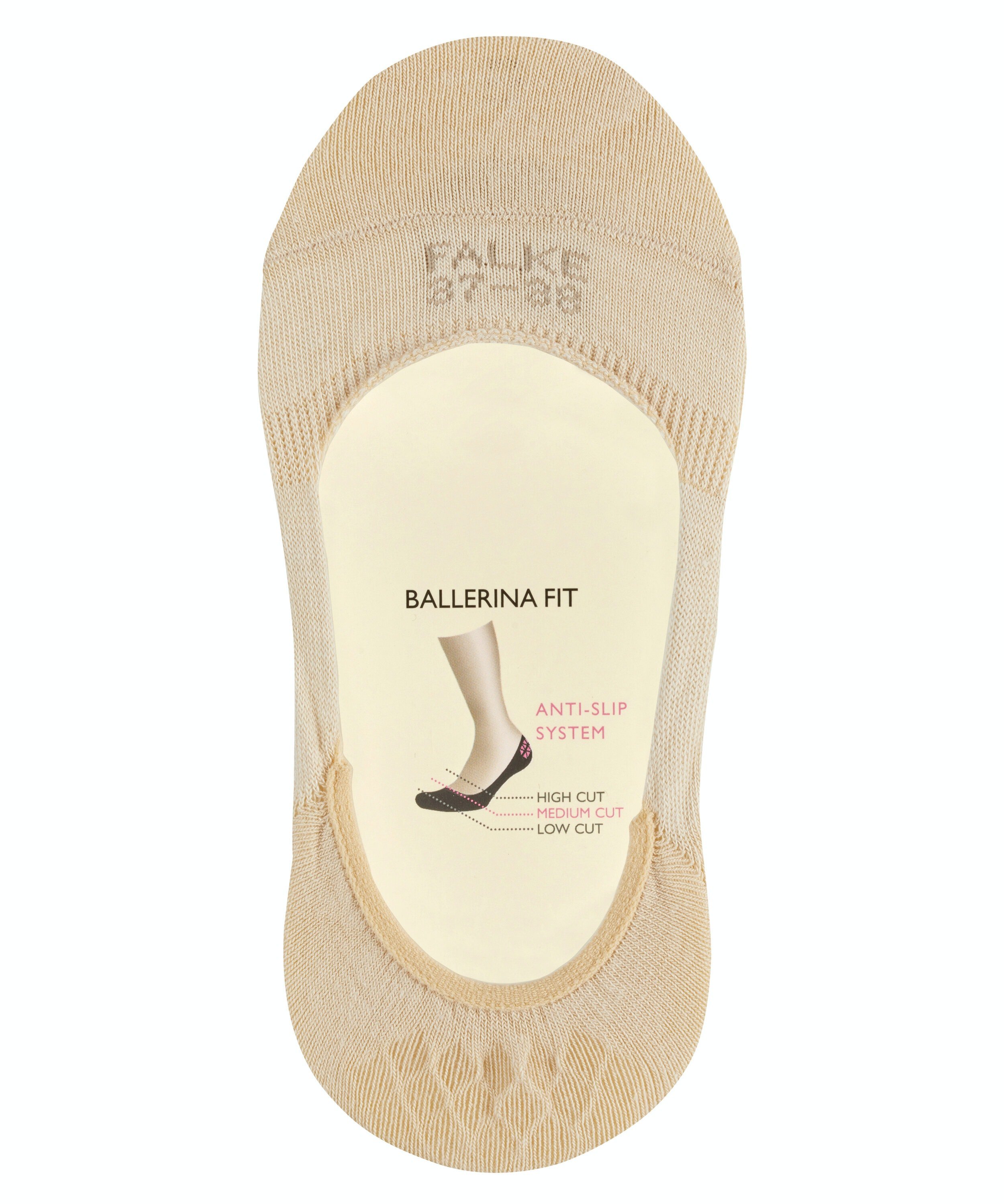 FALKE Step Medium Cut dames kousenvoetjes, creme (cream)