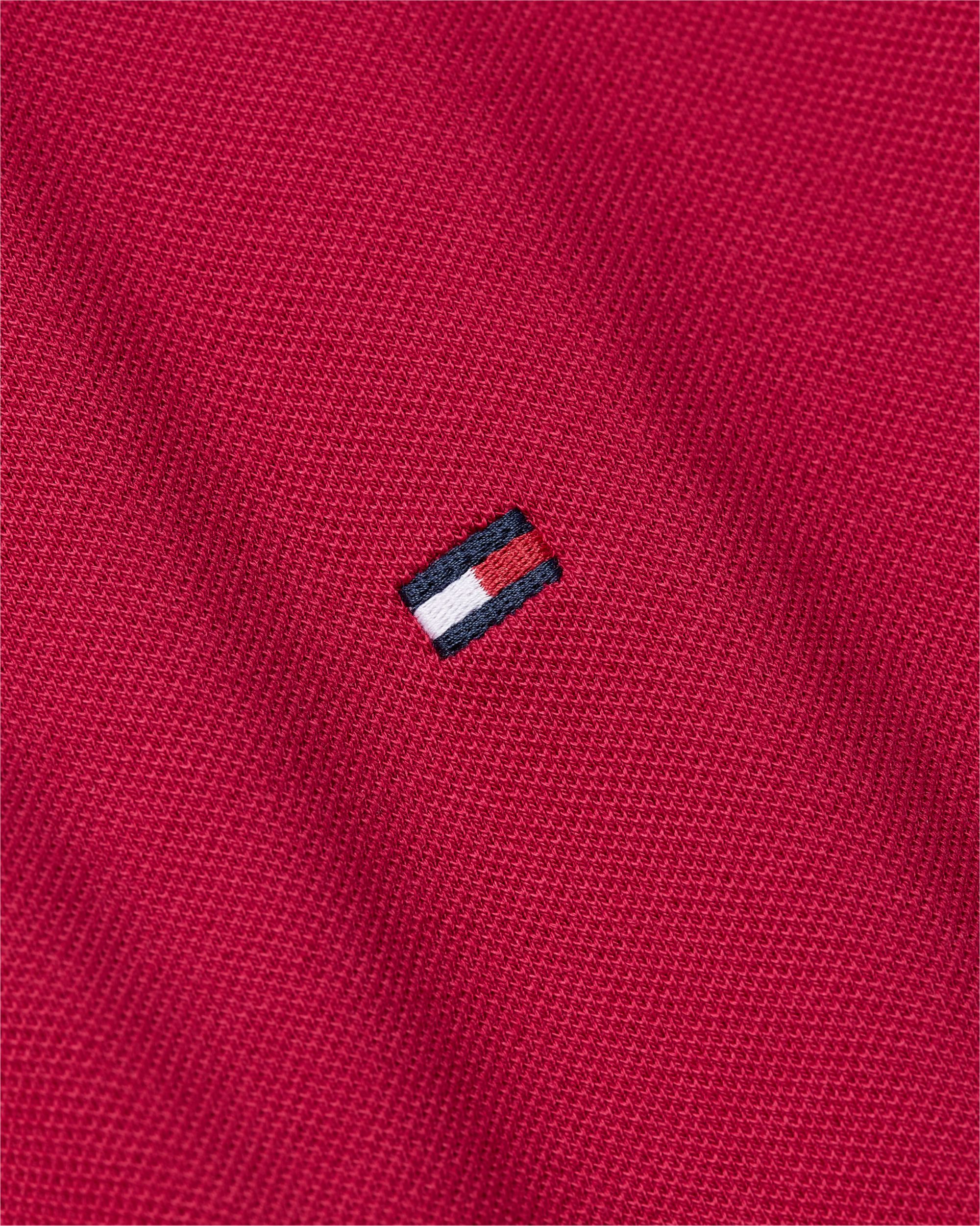 Tommy Hilfiger 1985 Slim Polo, heren poloshirt, donker roze-rood