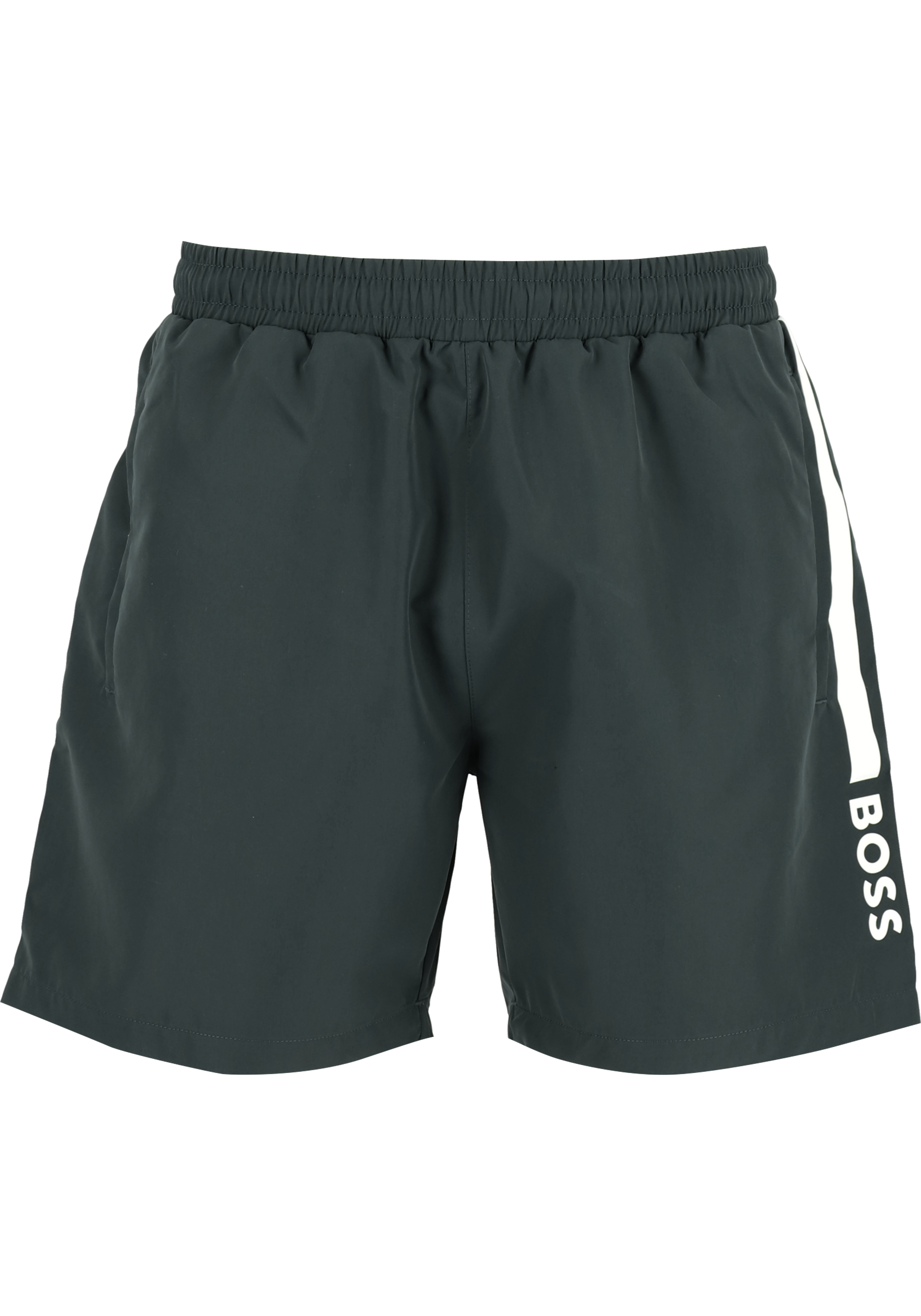 HUGO BOSS Dolphin swim shorts, heren zwembroek, donkergrijs