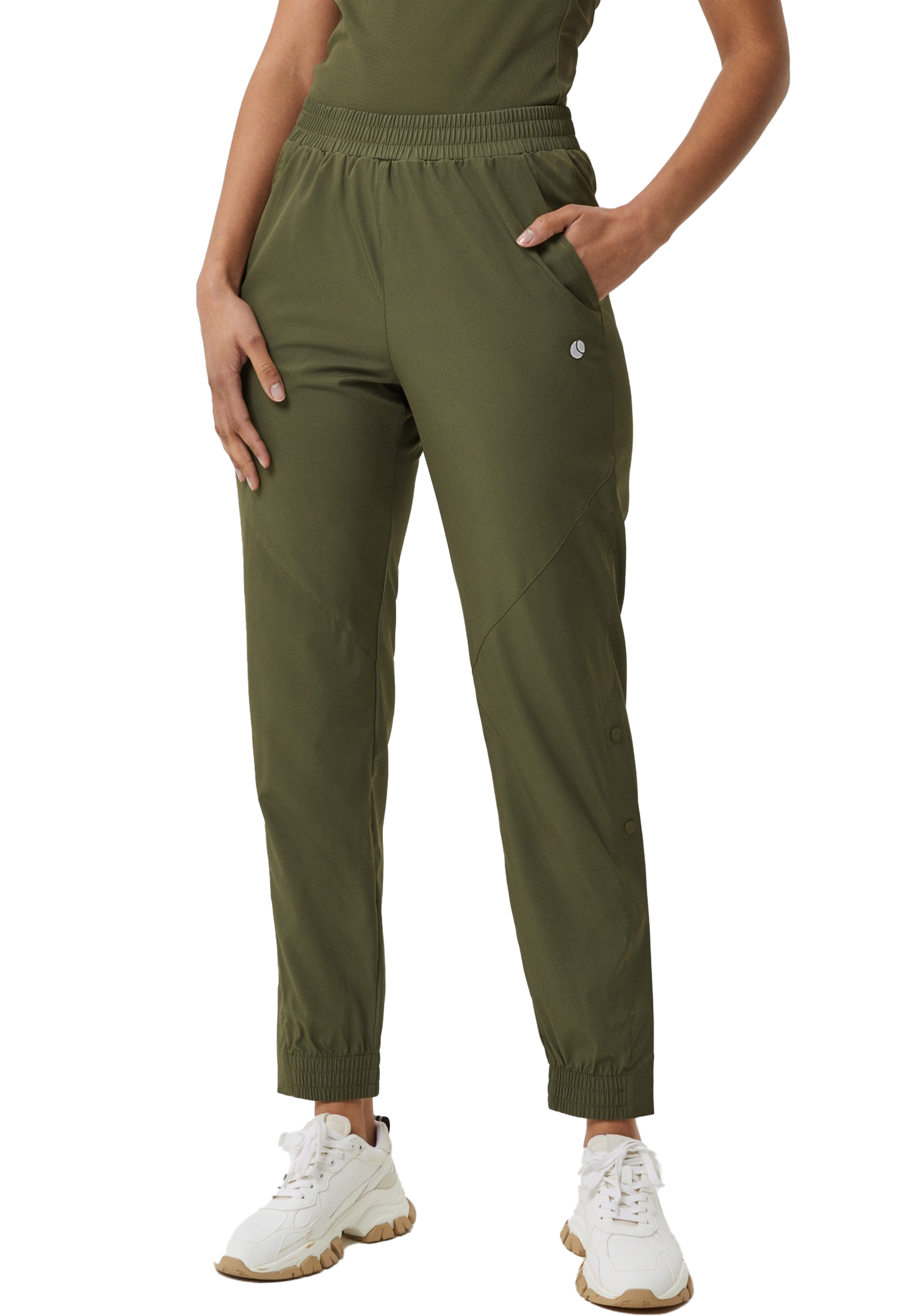 Bjorn Borg dames Ace Woven Track Pants, dames joggingbroek, groen