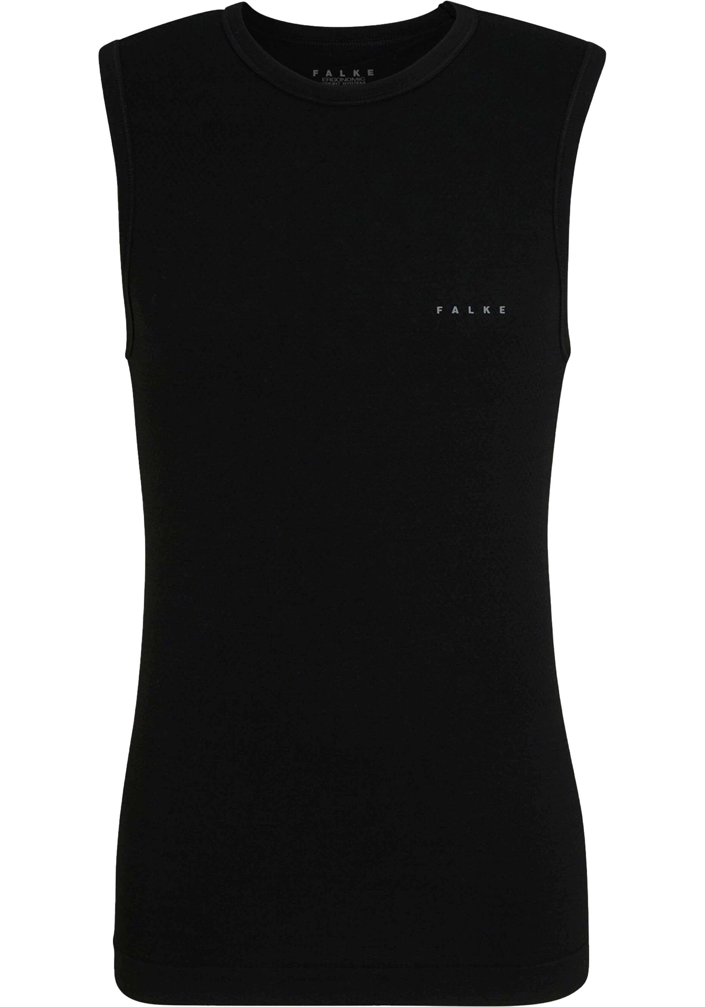 FALKE heren singlet Wool-Tech Light, thermoshirt, zwart (black)