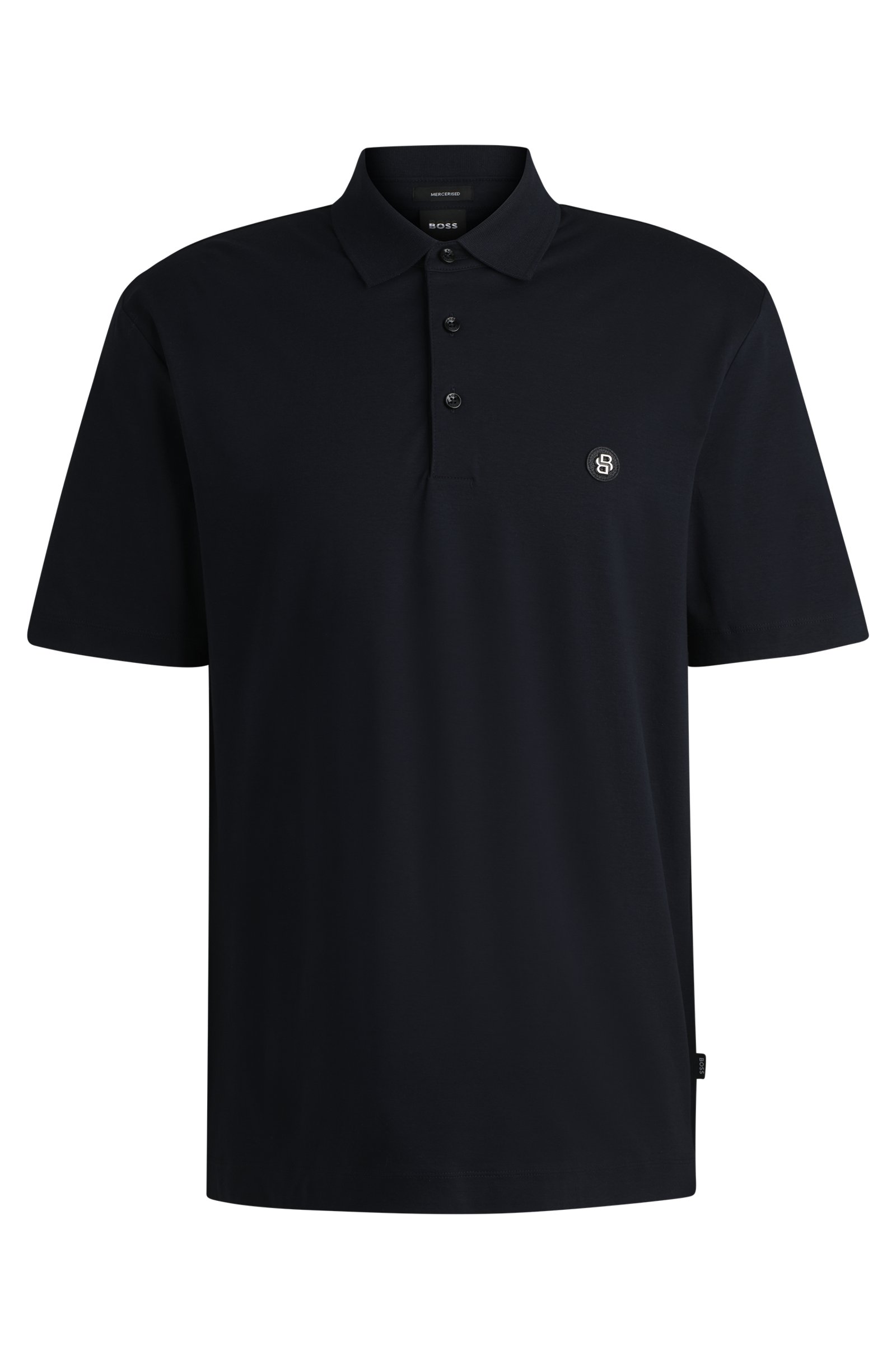 BOSS Parris regular fit heren polo, pique, donkerblauw