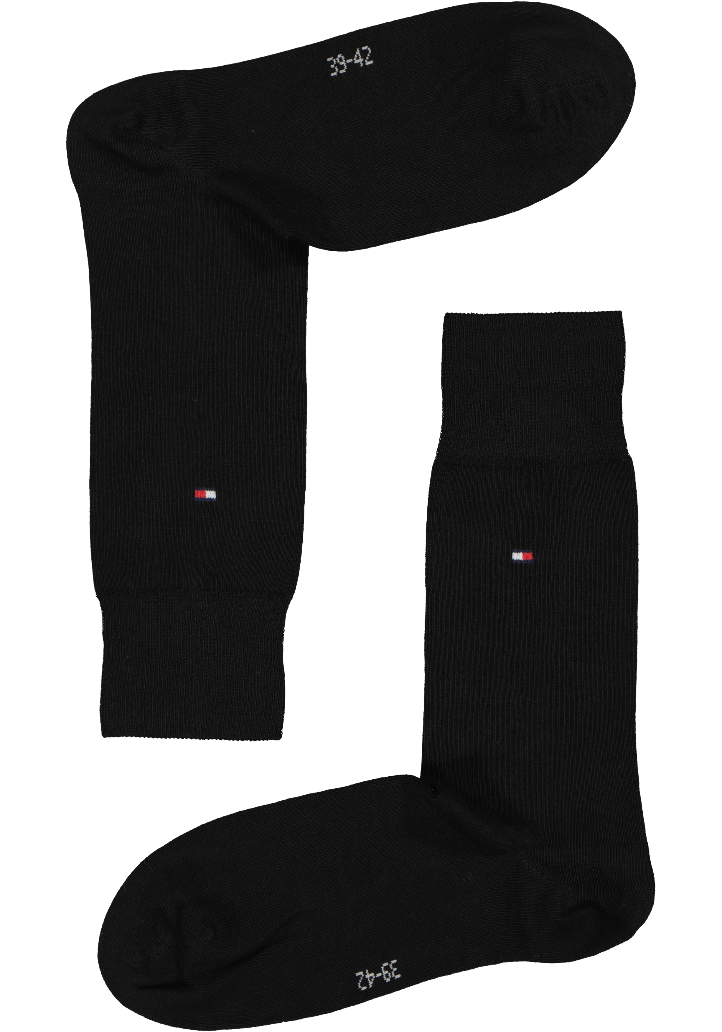 Tommy Hilfiger Classic Socks (2-pack), herensokken katoen, zwart