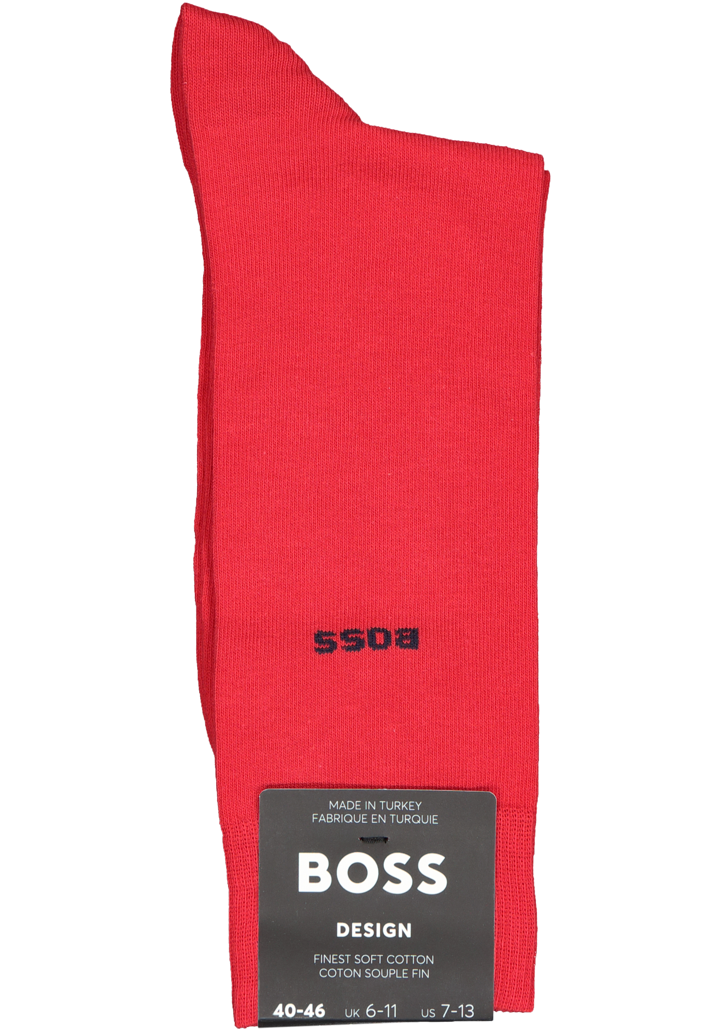 HUGO BOSS cadeauset sokken, giftbox met 3 paar heren sokken, blauw, rood en dessin