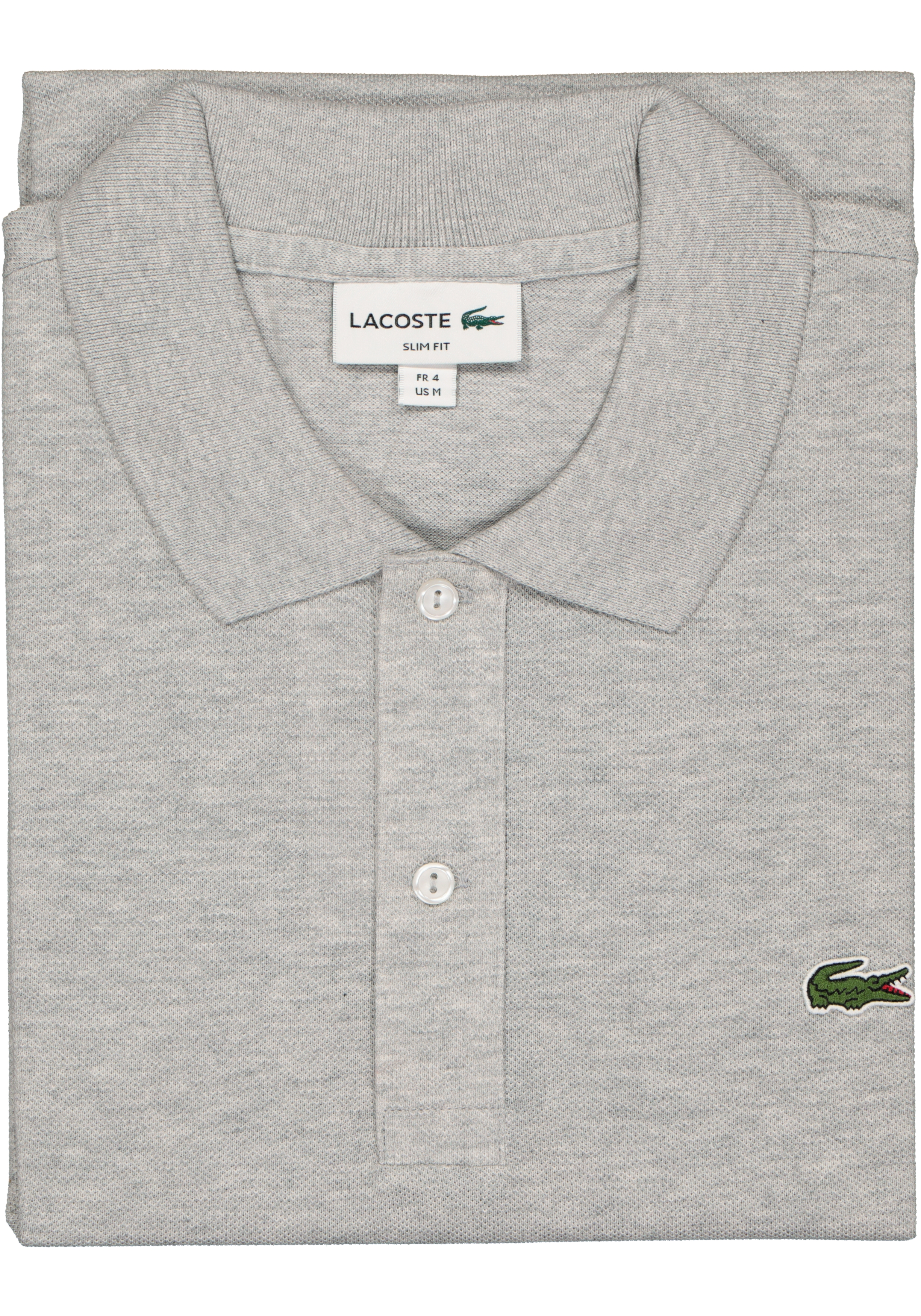 Lacoste Slim Fit polo, zilvergrijs