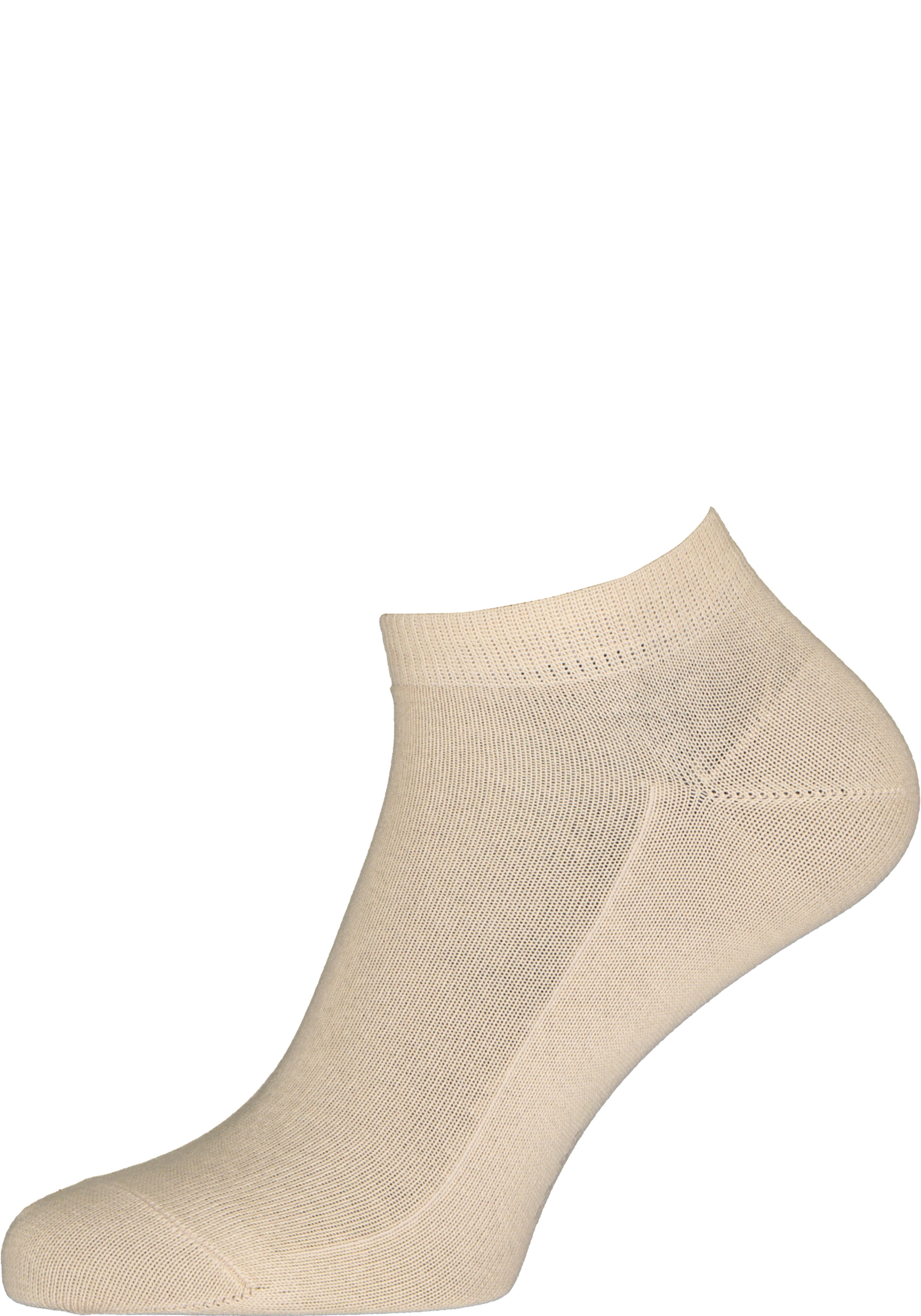 FALKE Family dames enkelsokken, katoen, beige (cream)