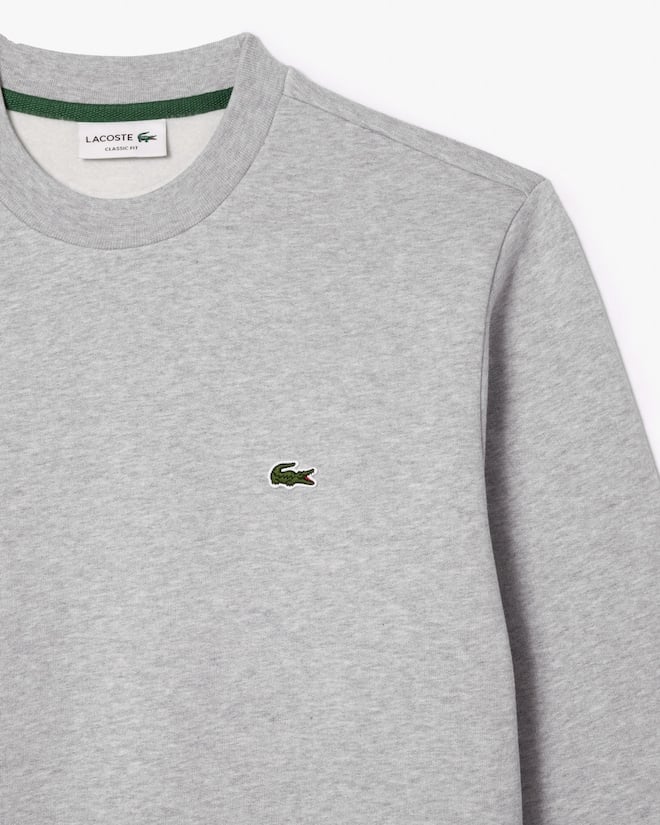 Lacoste heren sweatshirt, lichtgrijs melange