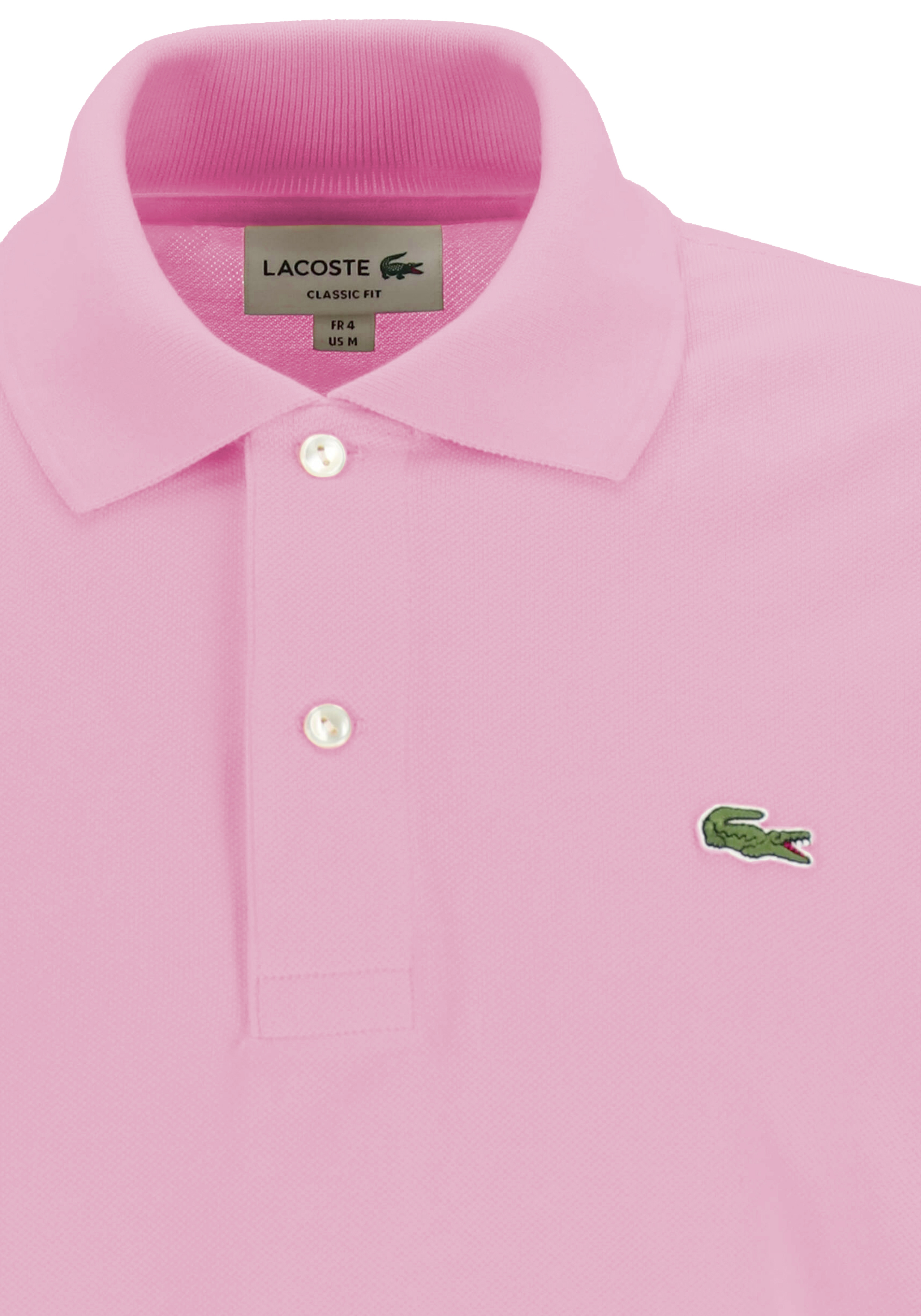 Lacoste Classic Fit polo, gelato lichtroze