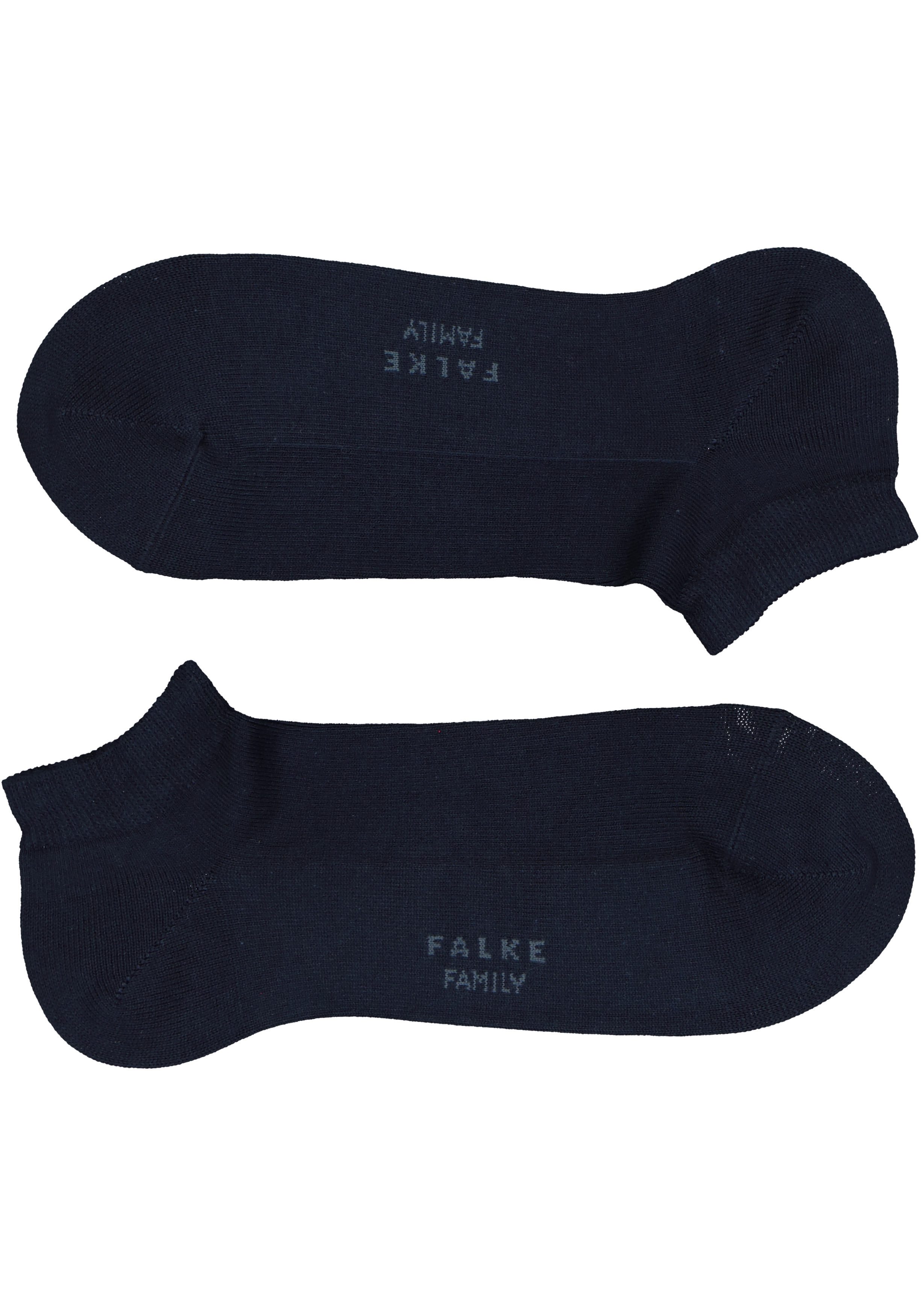 FALKE Family dames enkelsokken, katoen, donker marine blauw (marine)