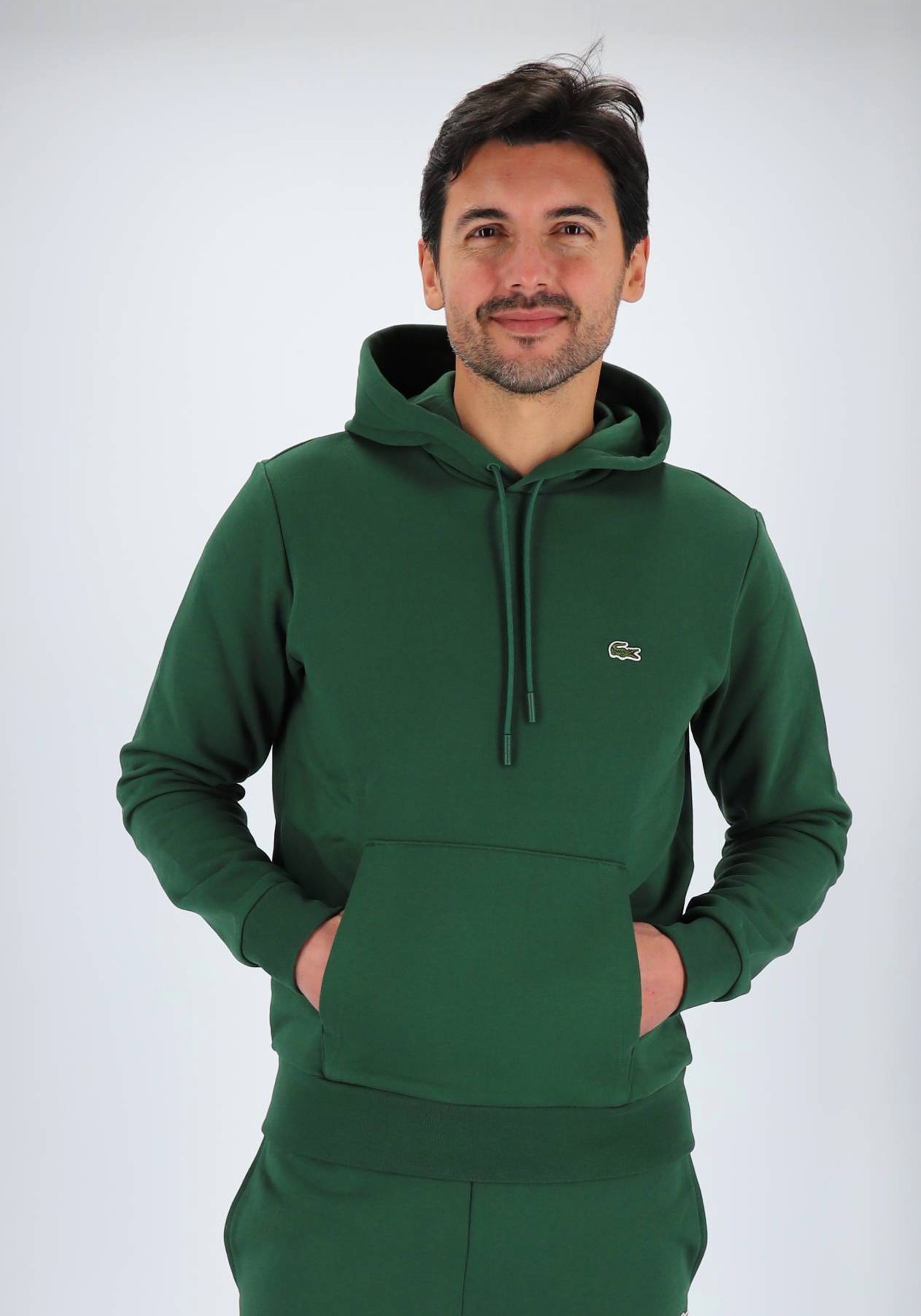 Lacoste heren hoodie sweatshirt, groen