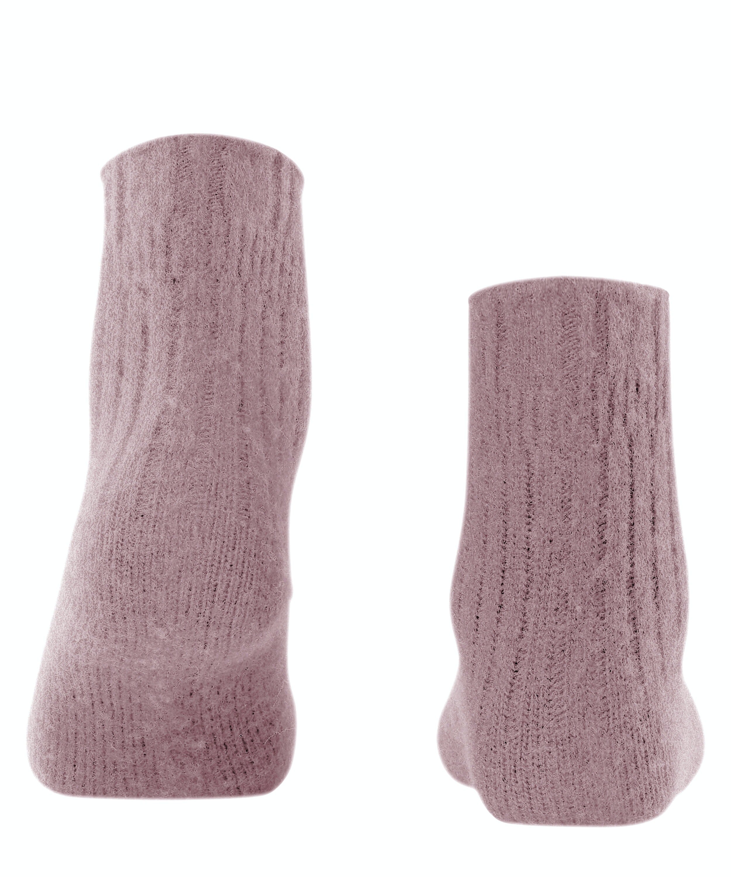 FALKE Bedsock Rib damessokken, mauve (brick)