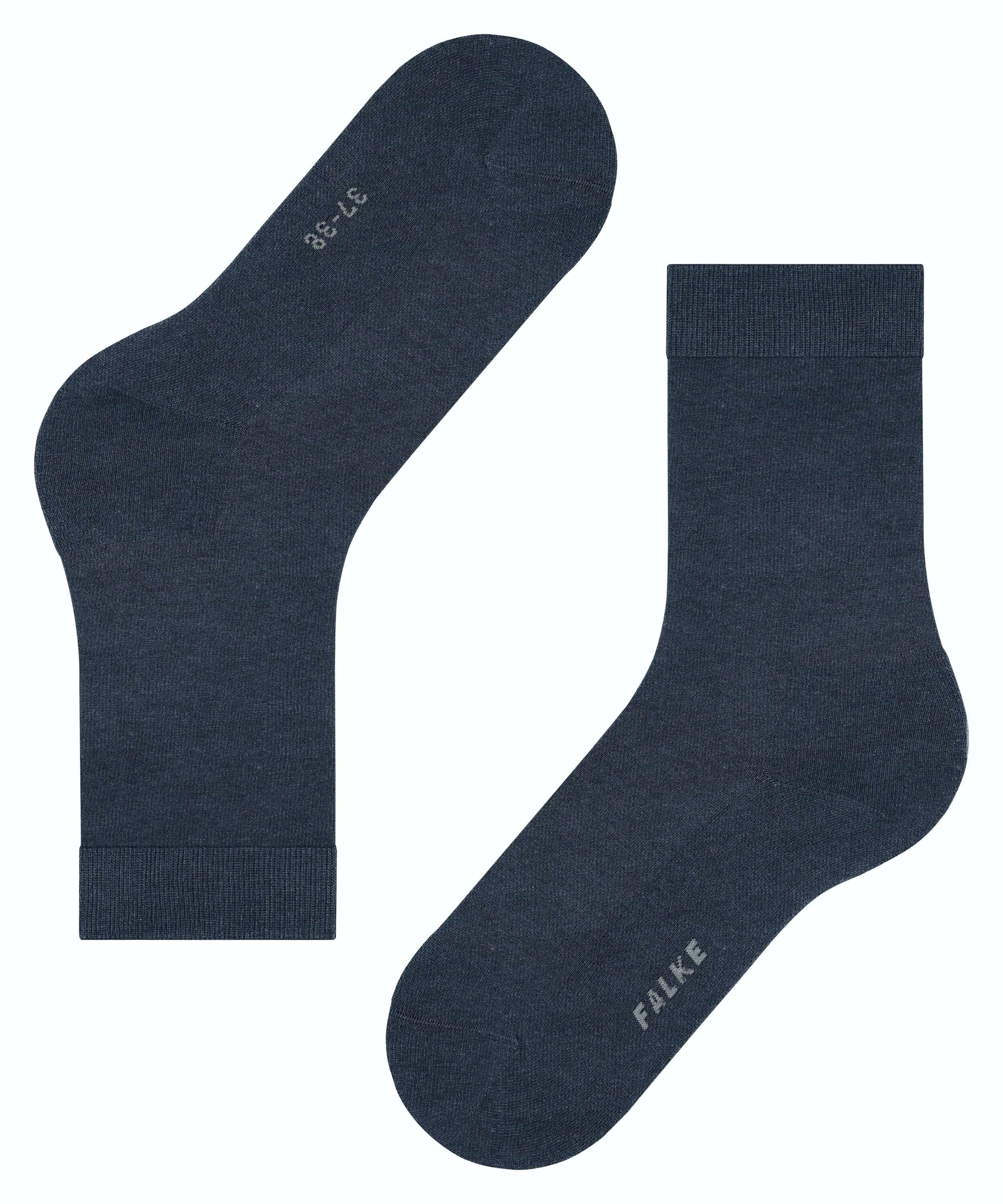 FALKE ClimaWool damessokken, donkerblauw (navy mel.)