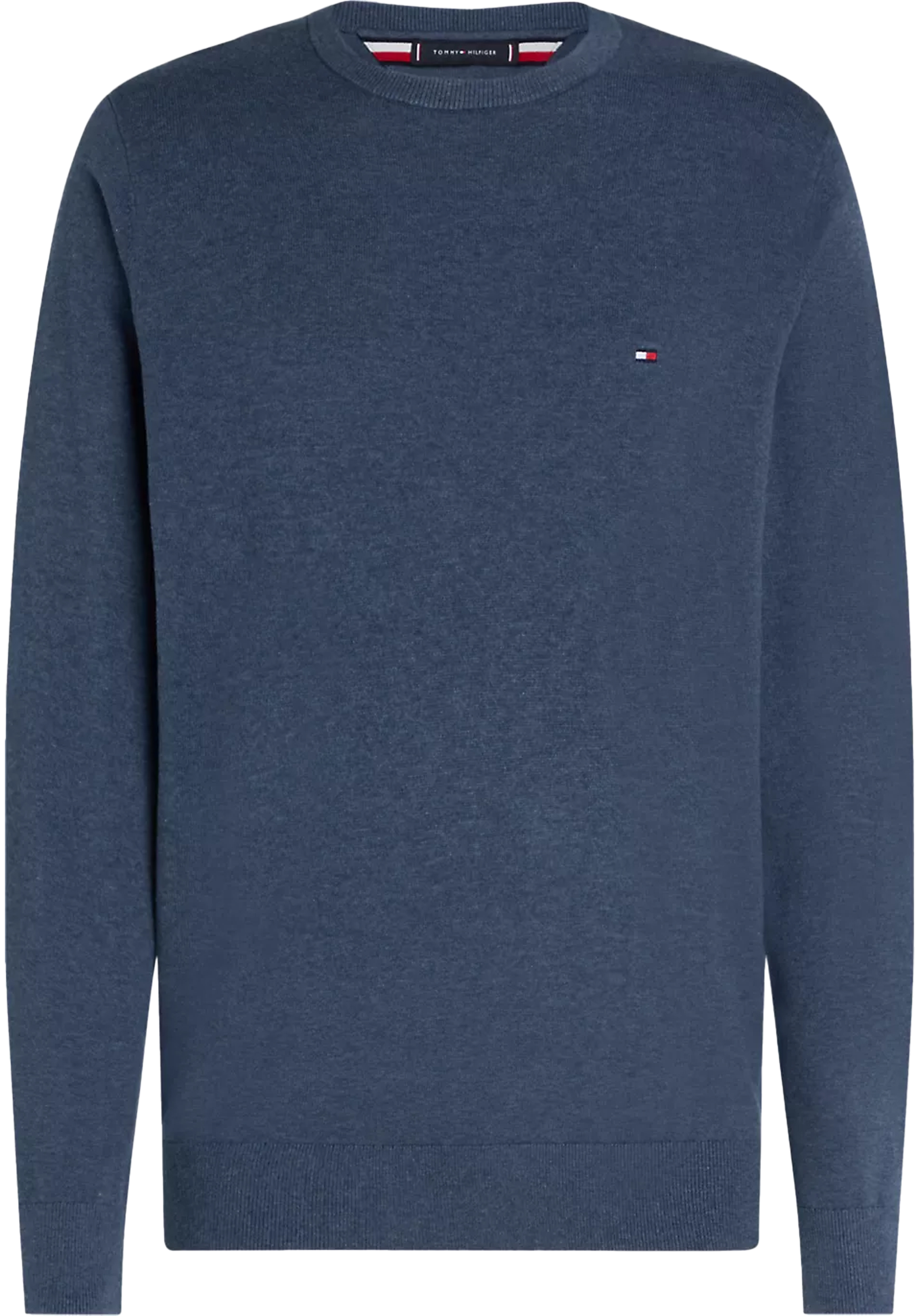 Tommy Hilfiger heren pullover katoen, middenblauw