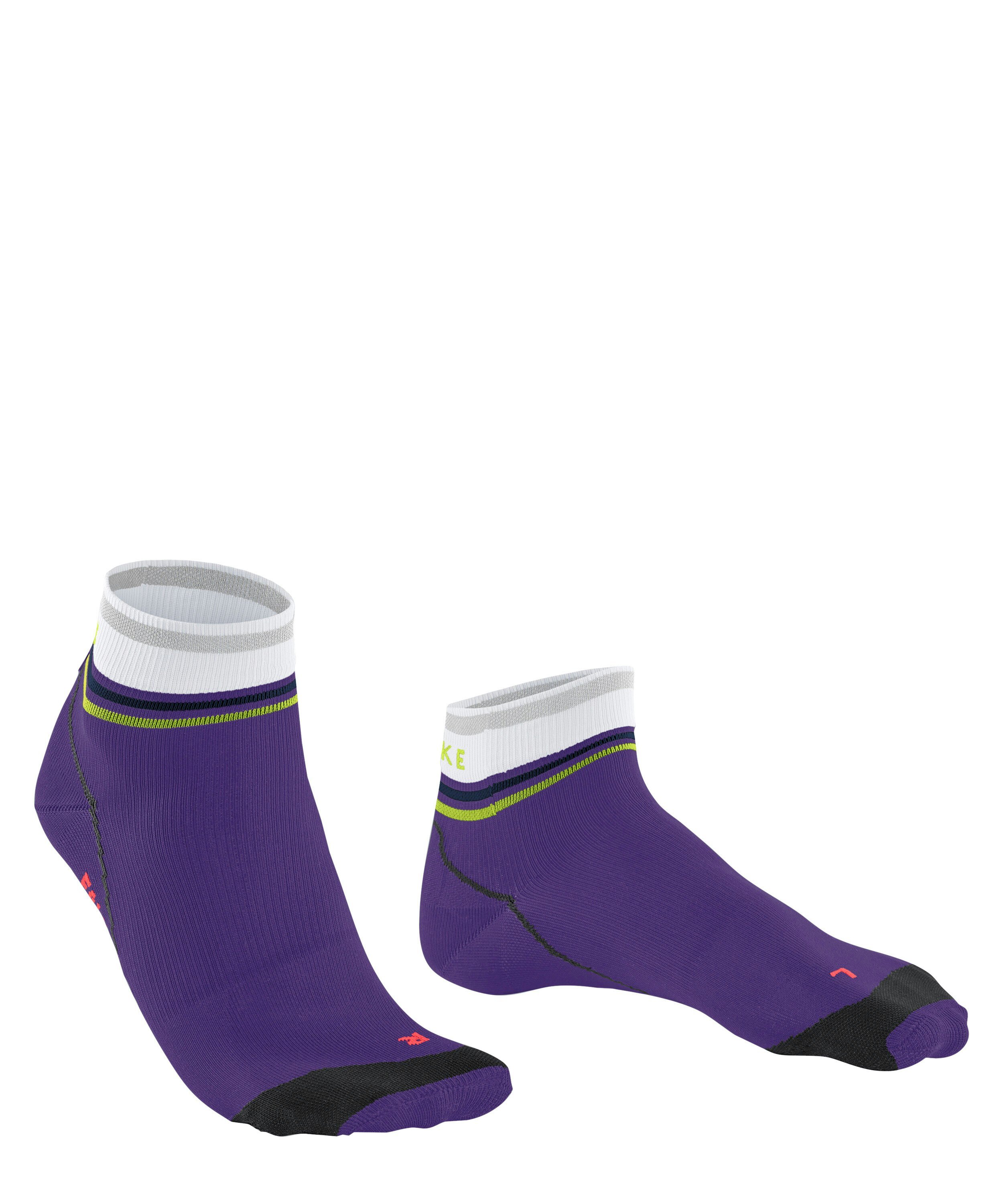 FALKE BC Impulse Reflect Short unisex biking sokken , paars (amethyst)