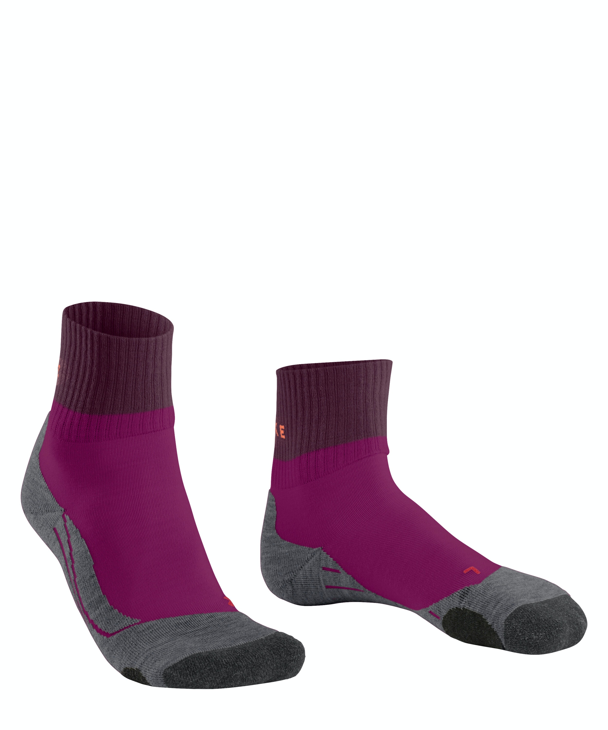 FALKE TK2 Explore Short dames trekking sokken kort, lichtpaars (radiant orchid)